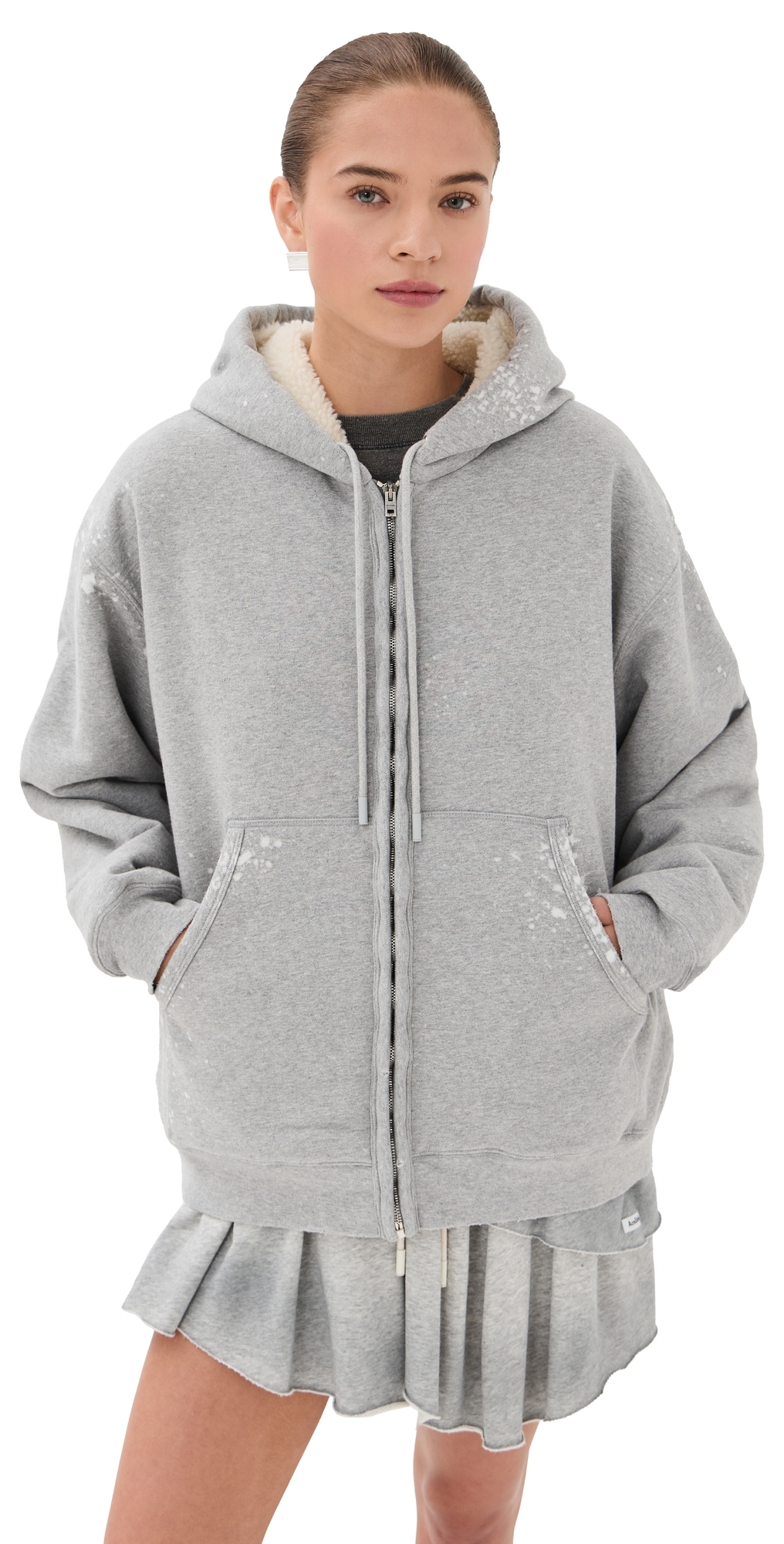 Acne Studios Sweatshirt Grey Melange In Gray