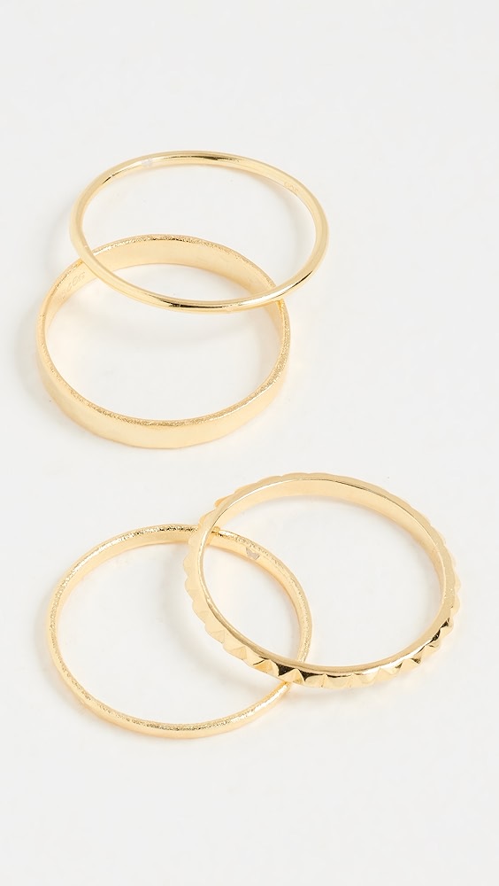By Adina Eden Solid Ring Combo Set Shopbop