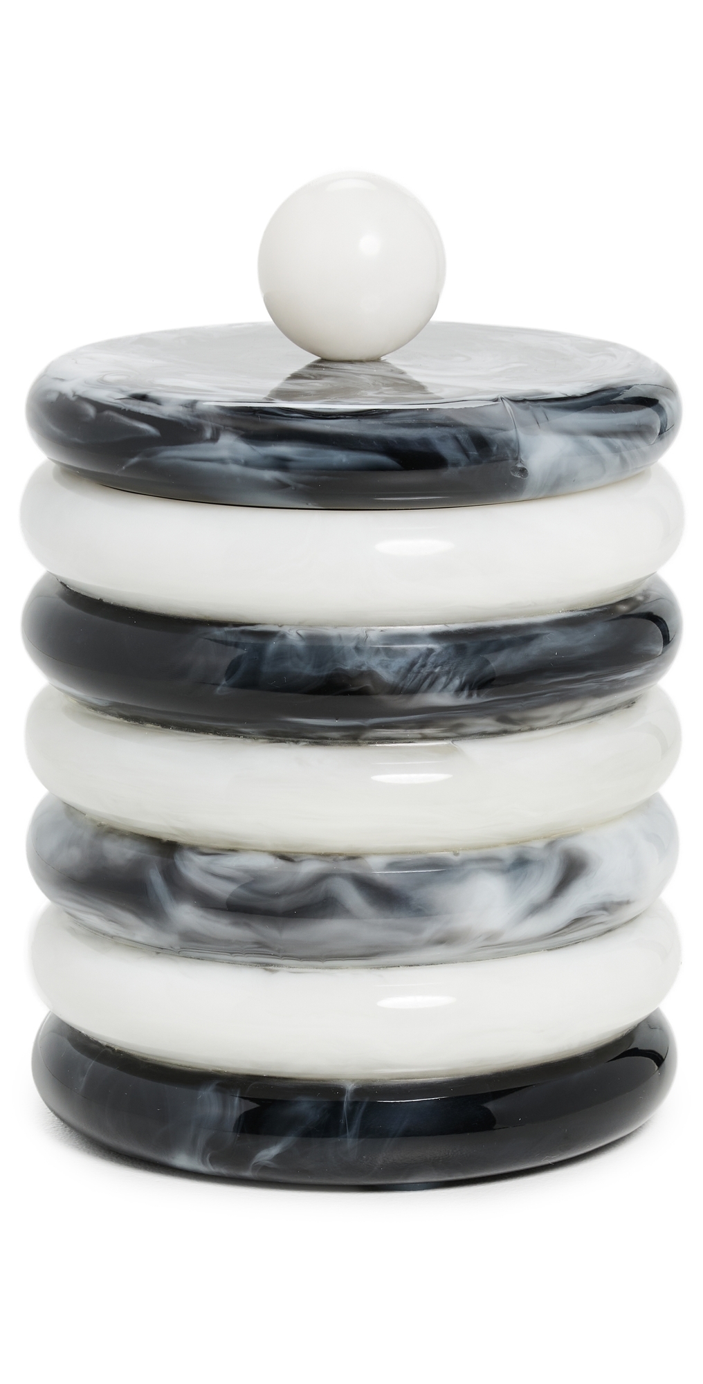 Jonathan Adler Como Ice Bucket Black/white In Multi