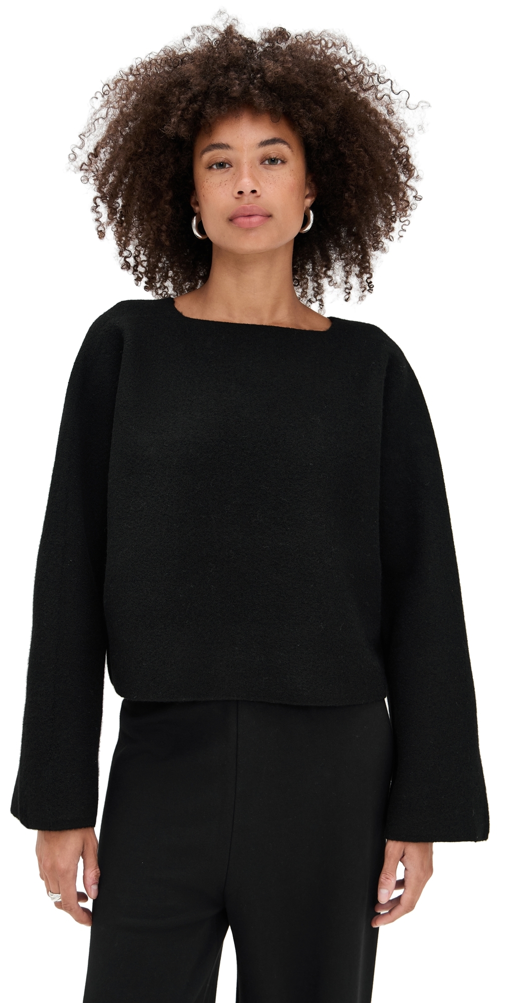 A.emery A. Emery Greta Crop Knit Black In Black