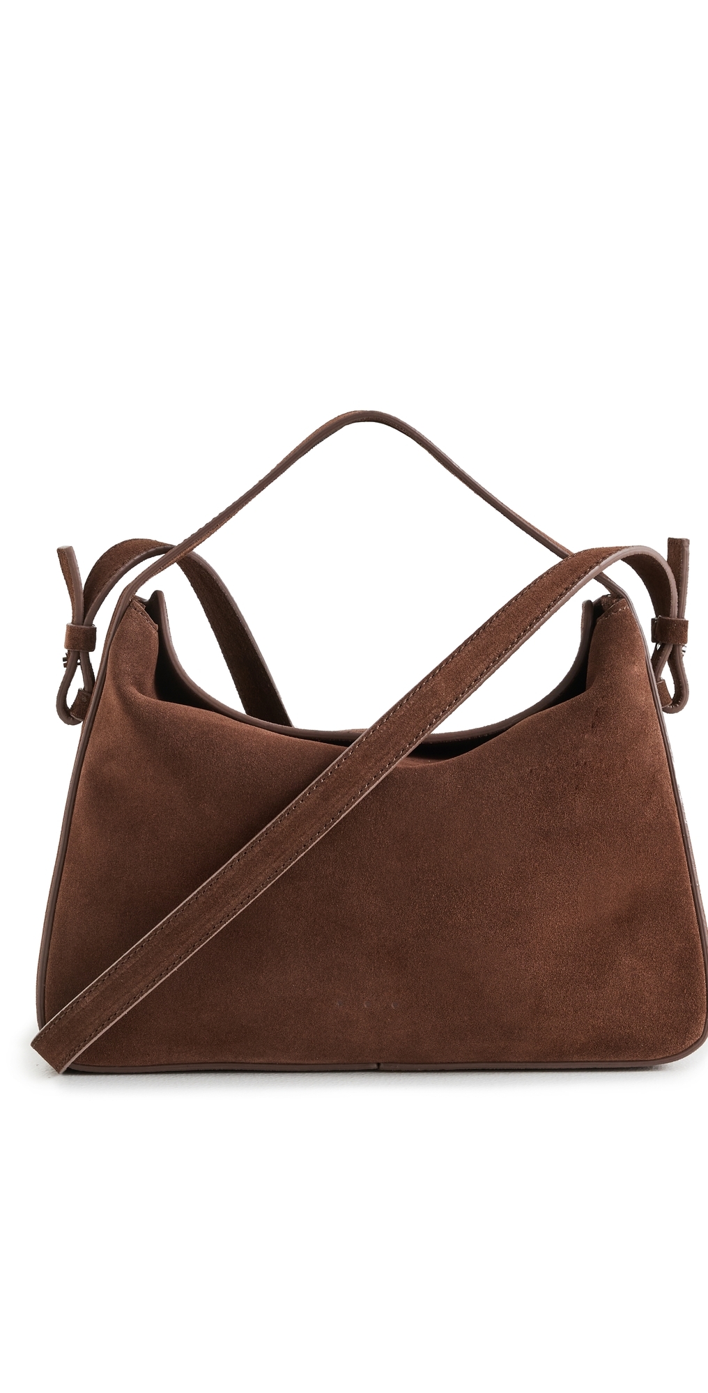 Aesther Ekme Soft Baguette Crossbody Bag 238 Suede Cocoa In Brown