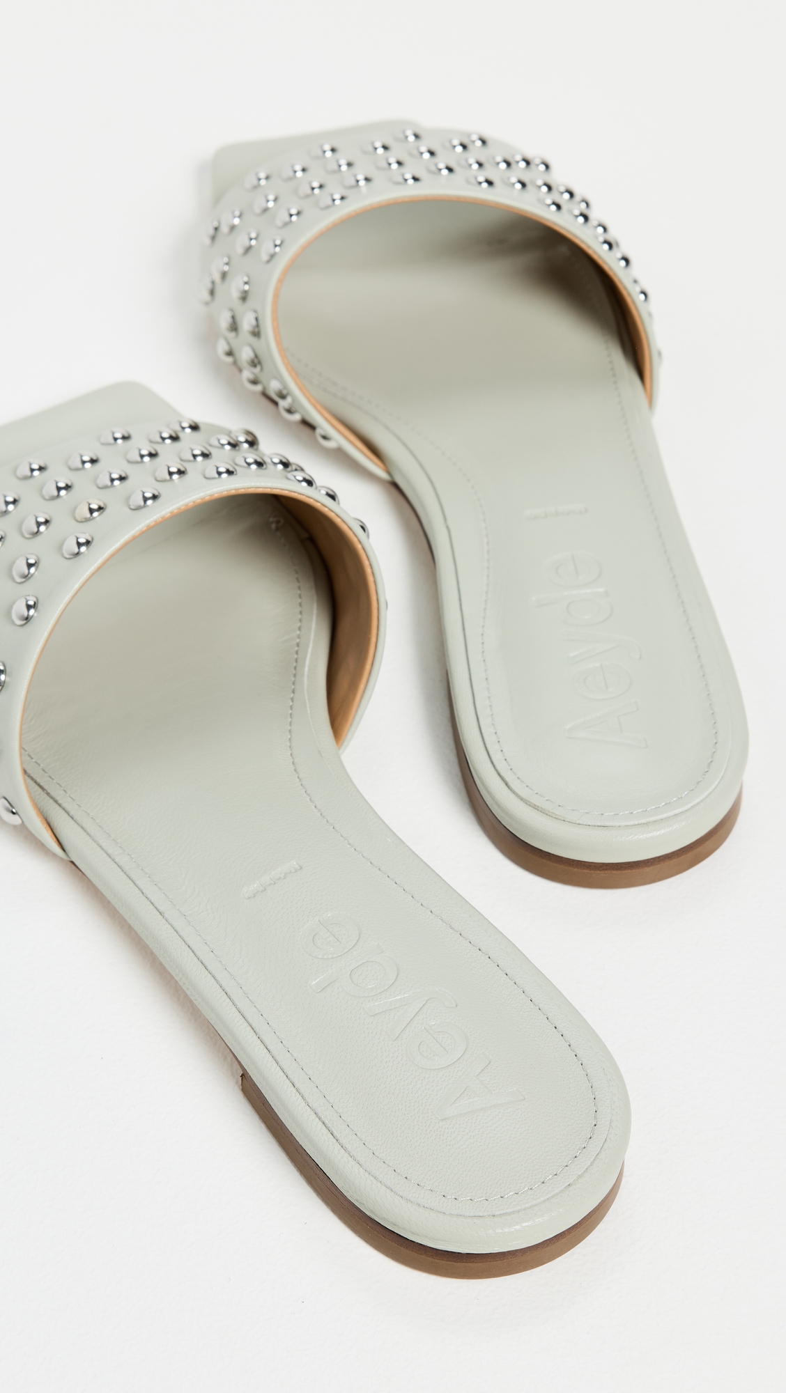AEYDE Anna Studded Nappa Leather Cloud Sandals thumbnail