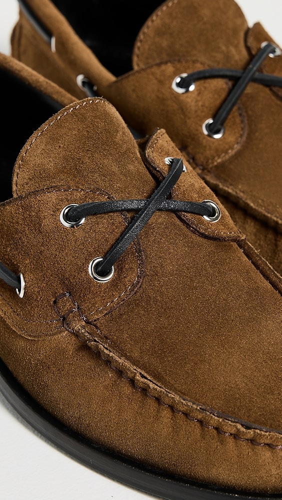 ローファー・オックスフォード aeyde HARRIS COW SUEDE LEATHER TOBACCO AEYDE Harris Calf Leather Moka Loafers | Shopbop
