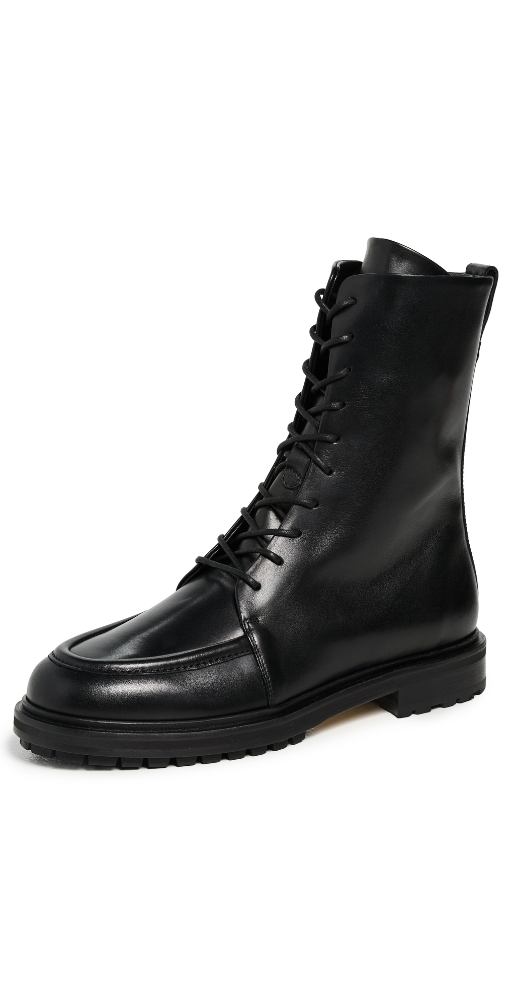 Aeyde Tate Calf Leather Boots Black In Black