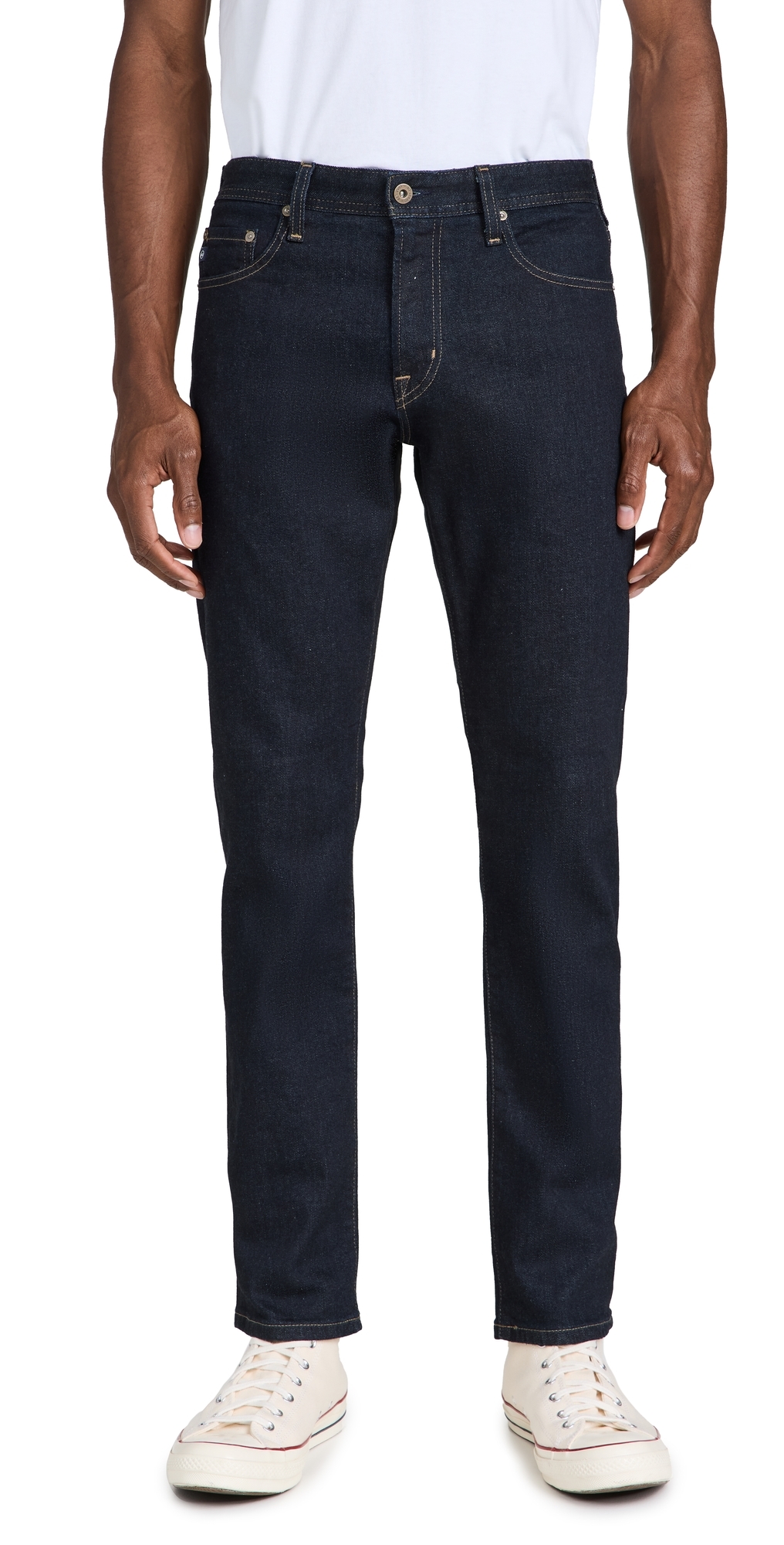 Ag Graduate Faded Stretch Slim-straight Jeans In Monument
