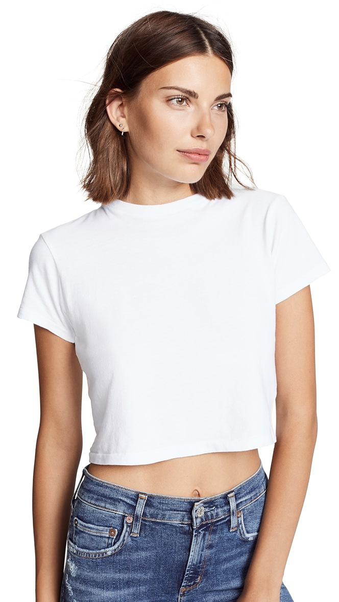 agolde cropped baby tee