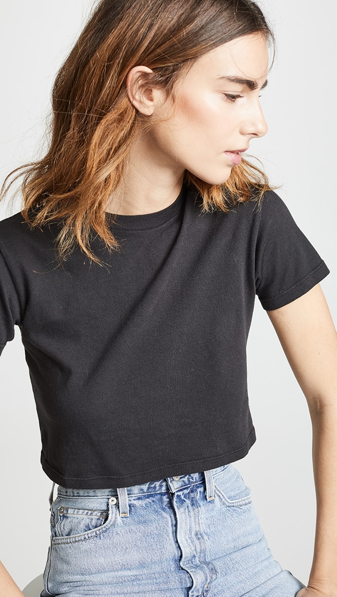 agolde cropped baby tee