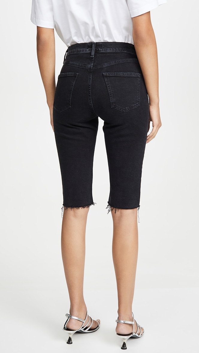 agolde carrie denim shorts