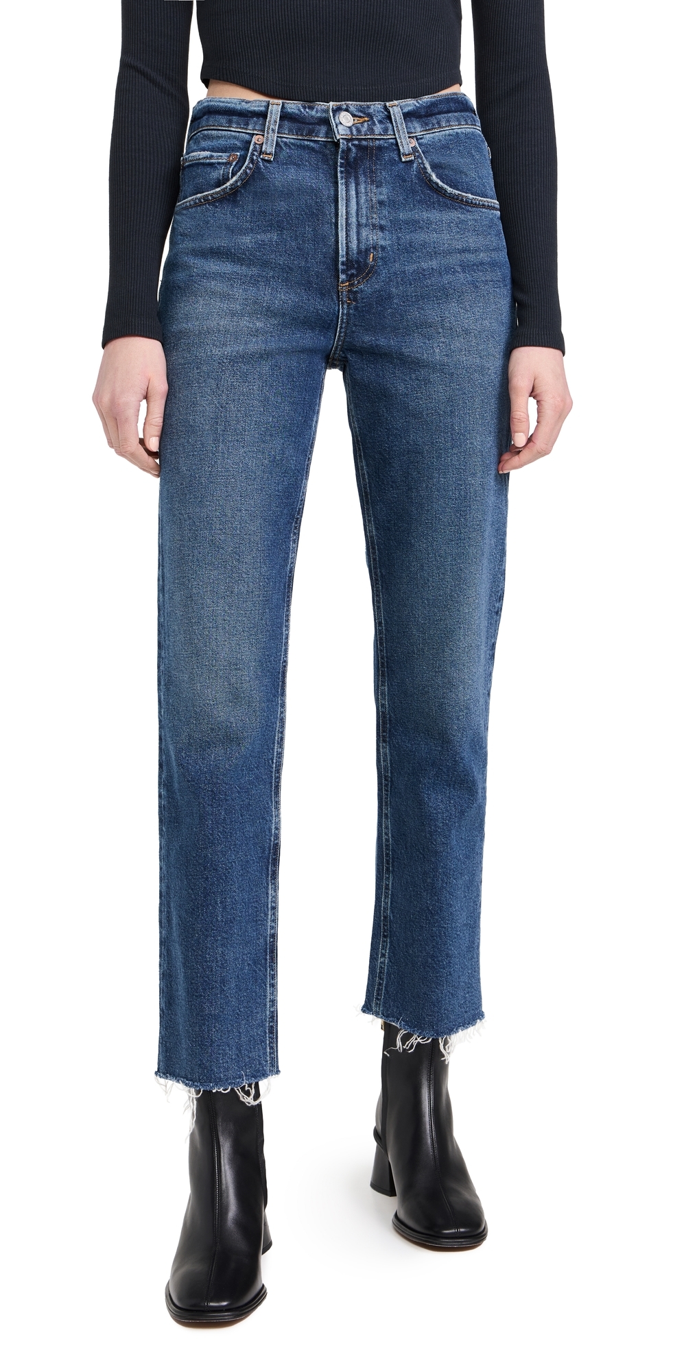 Agolde Valen Vintage Straight Jeans Solace In Solace