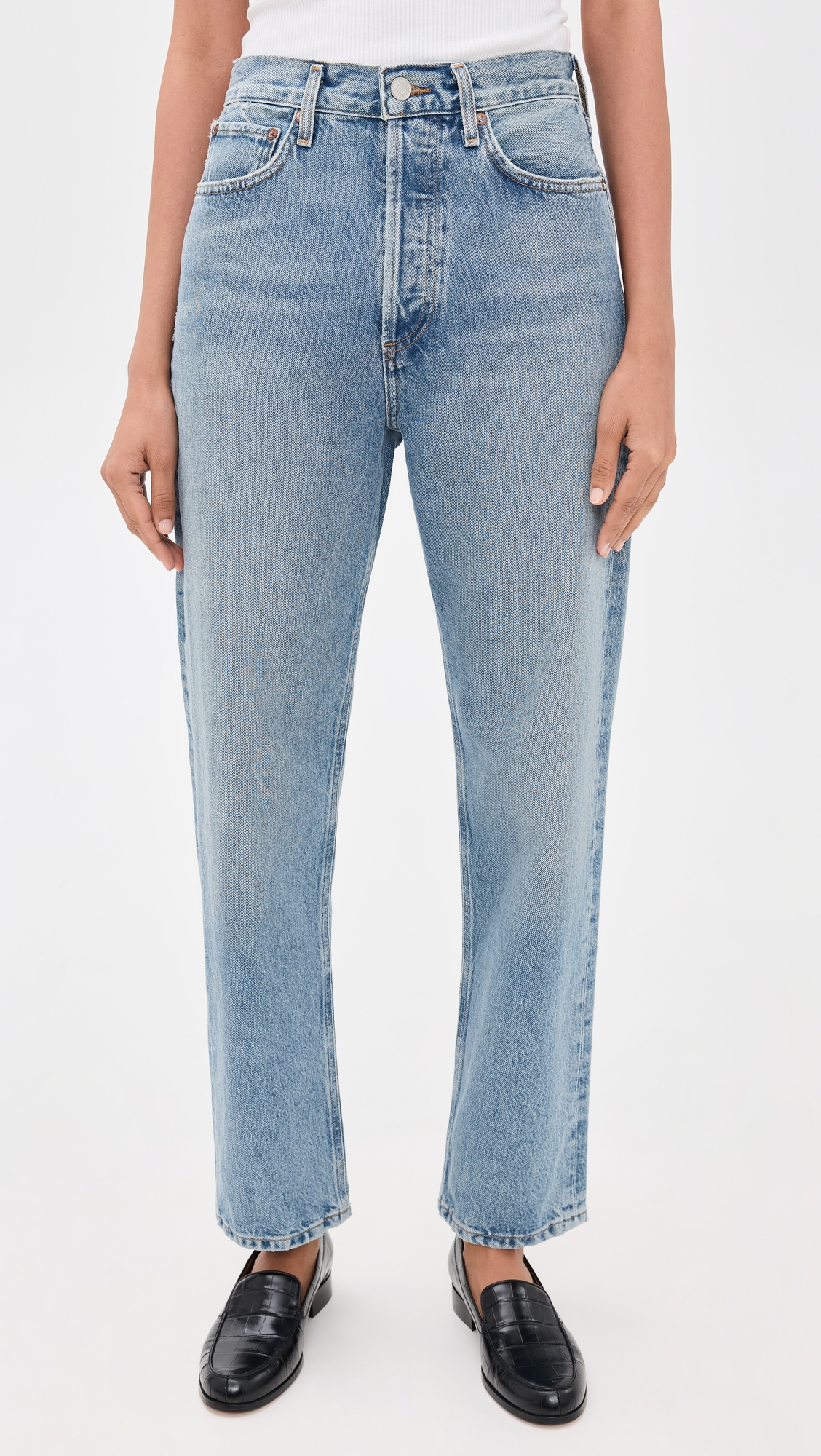 Agolde 90's Pinch Waist High Rise Straight Jeans thumbnail