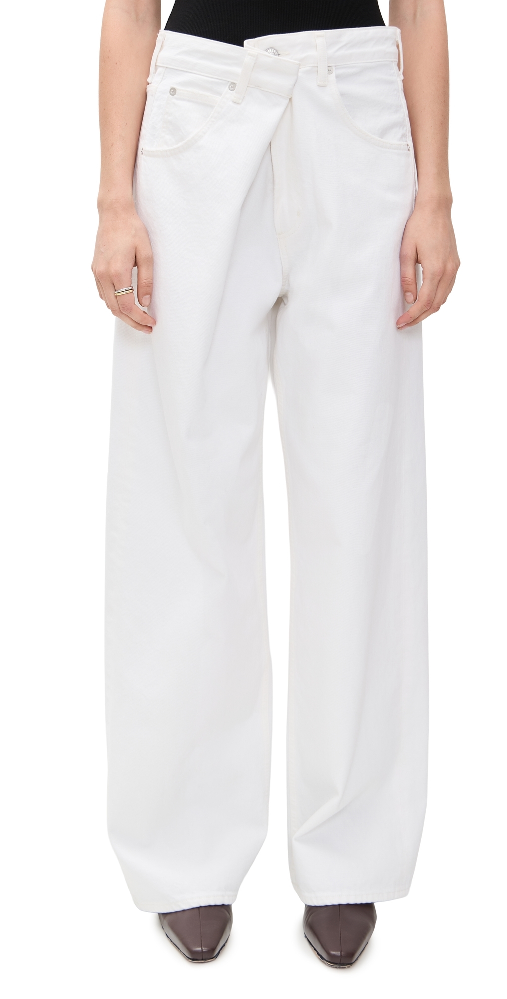 Agolde Vana Jeans Milkshake In White