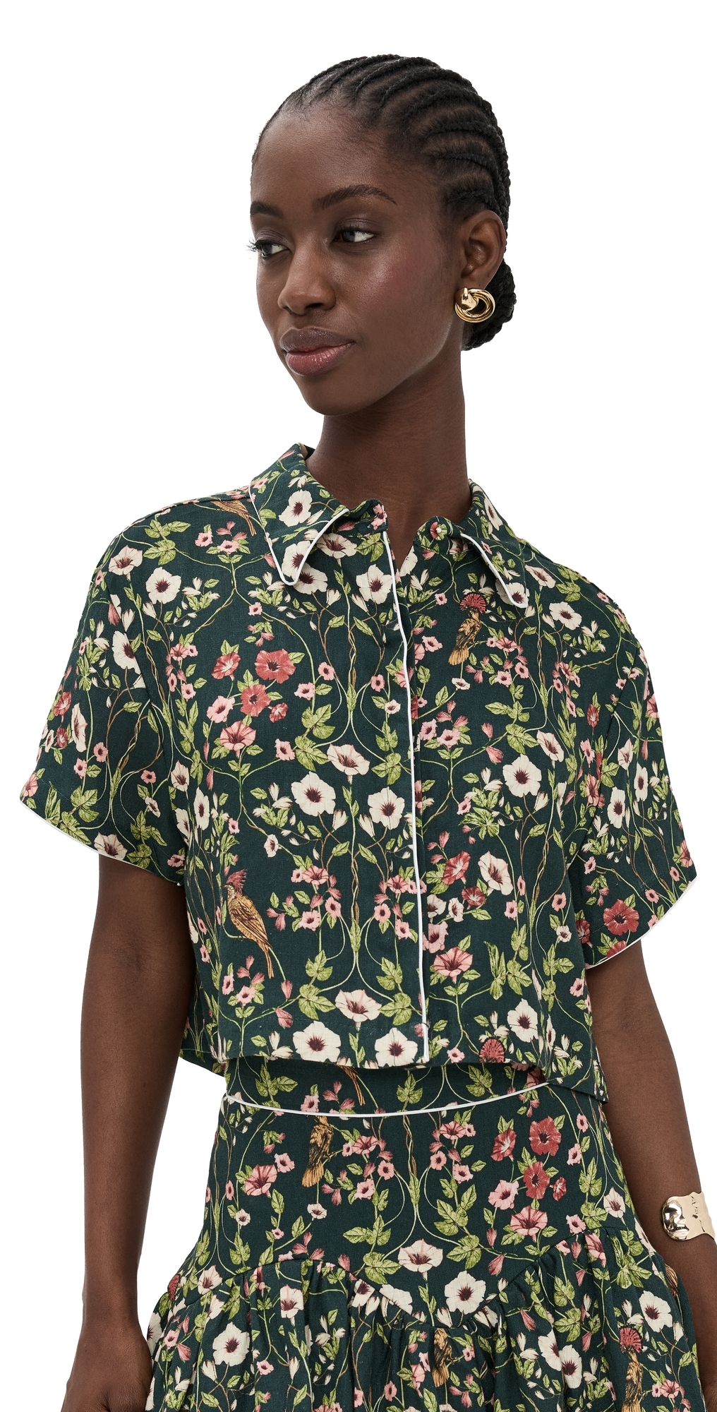 Agua By Agua Bendita Virtuosa Mosquetero Shirt Multicolor In Green
