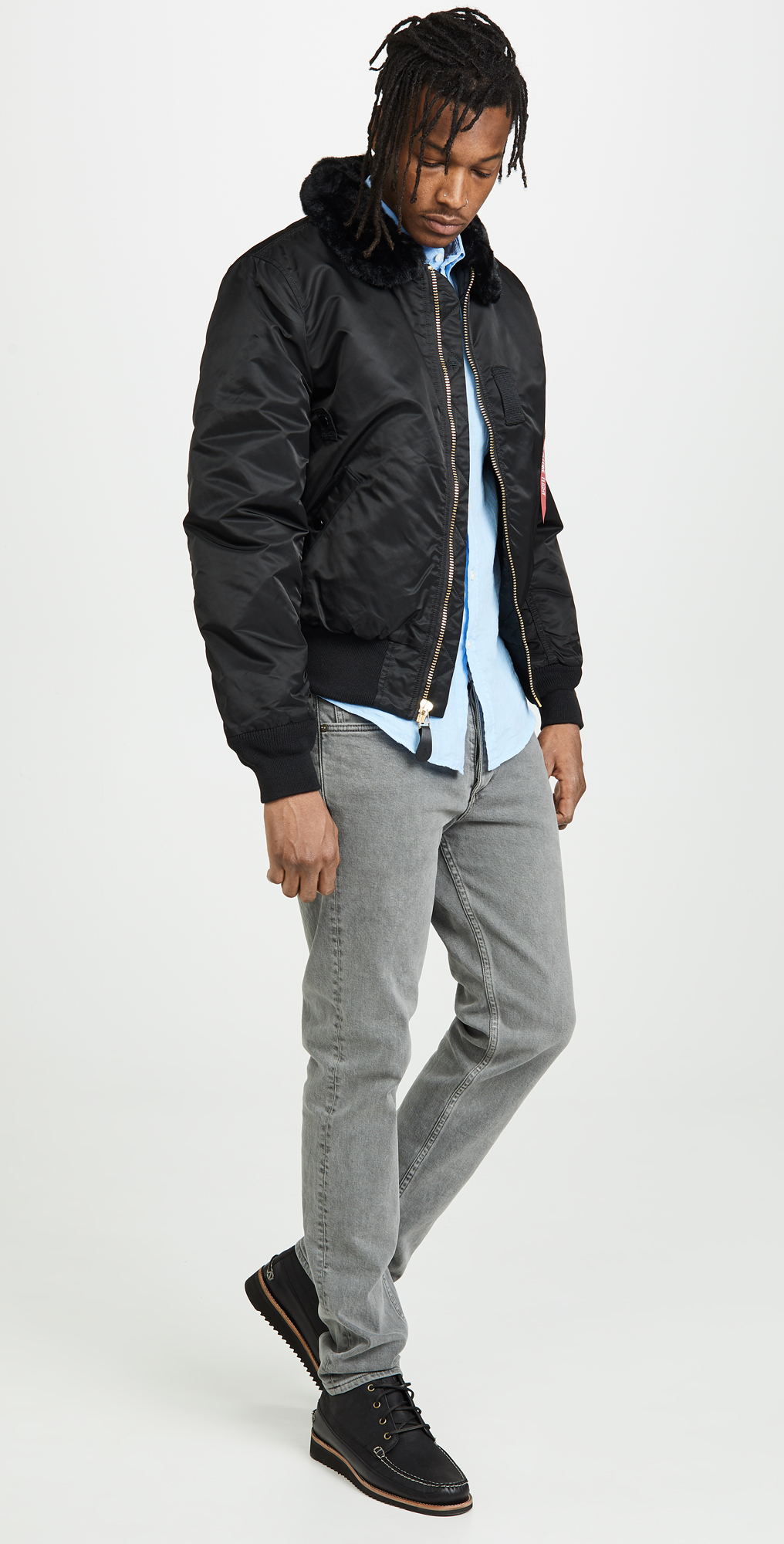 b15 slim fit flight jacket
