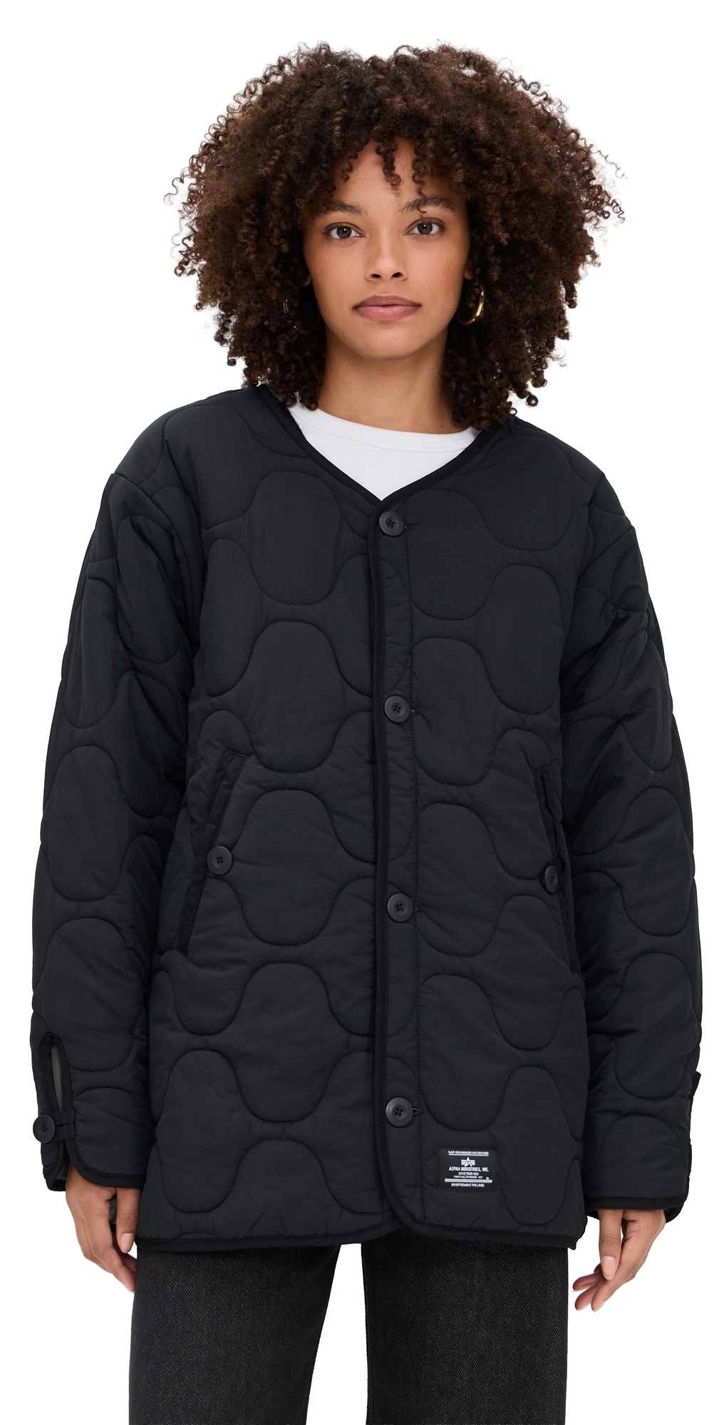 Alpha Industries Reversible Als/92 Mod Liner Jacket Black In Black