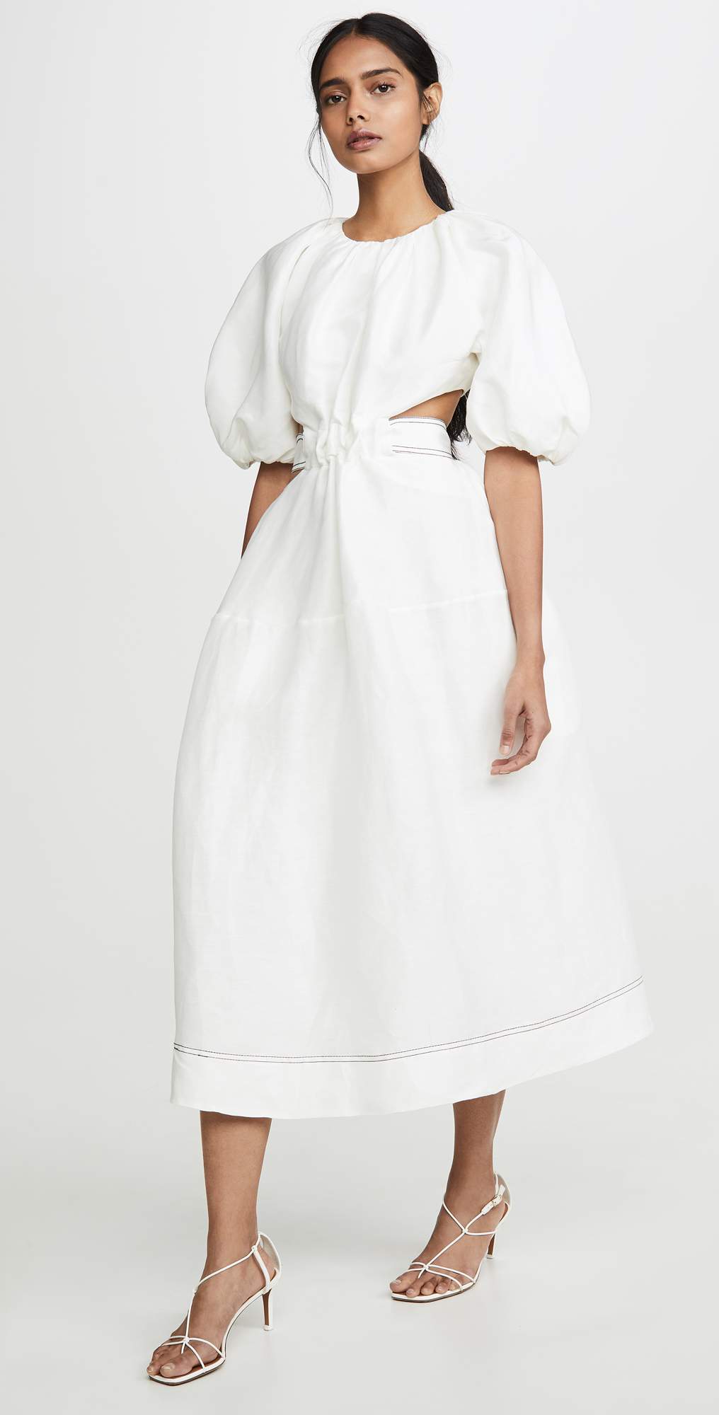 white aje dress