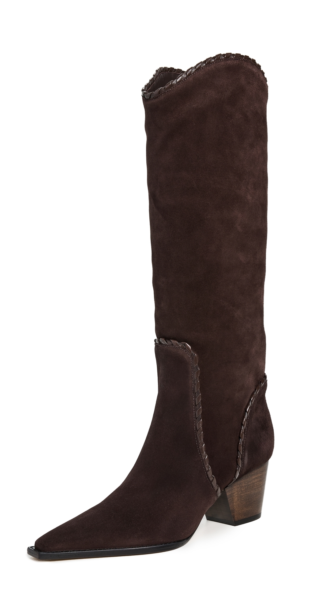 Alexandre Birman Victoria Saddle Boots Dark Brown In Brown