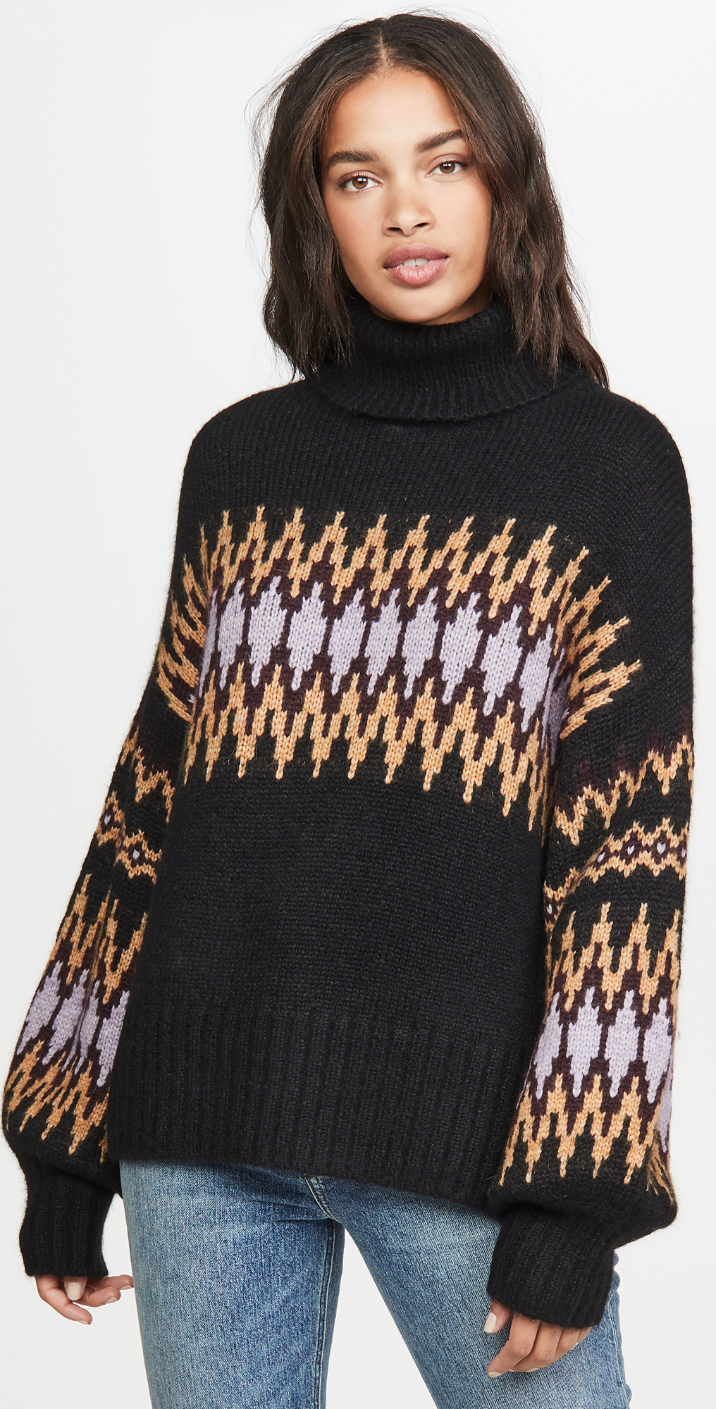 Alc hollis fair isle sweater clearance