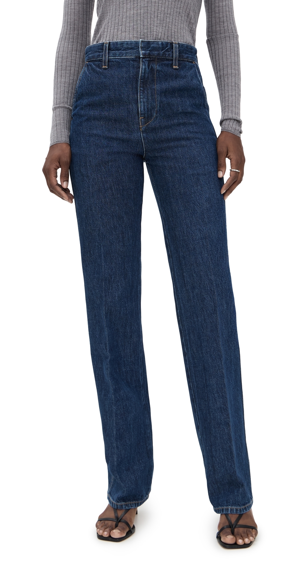 A.l.c A. L.c. The 323 Trouser Jeans Dark Classic Blue In Blue
