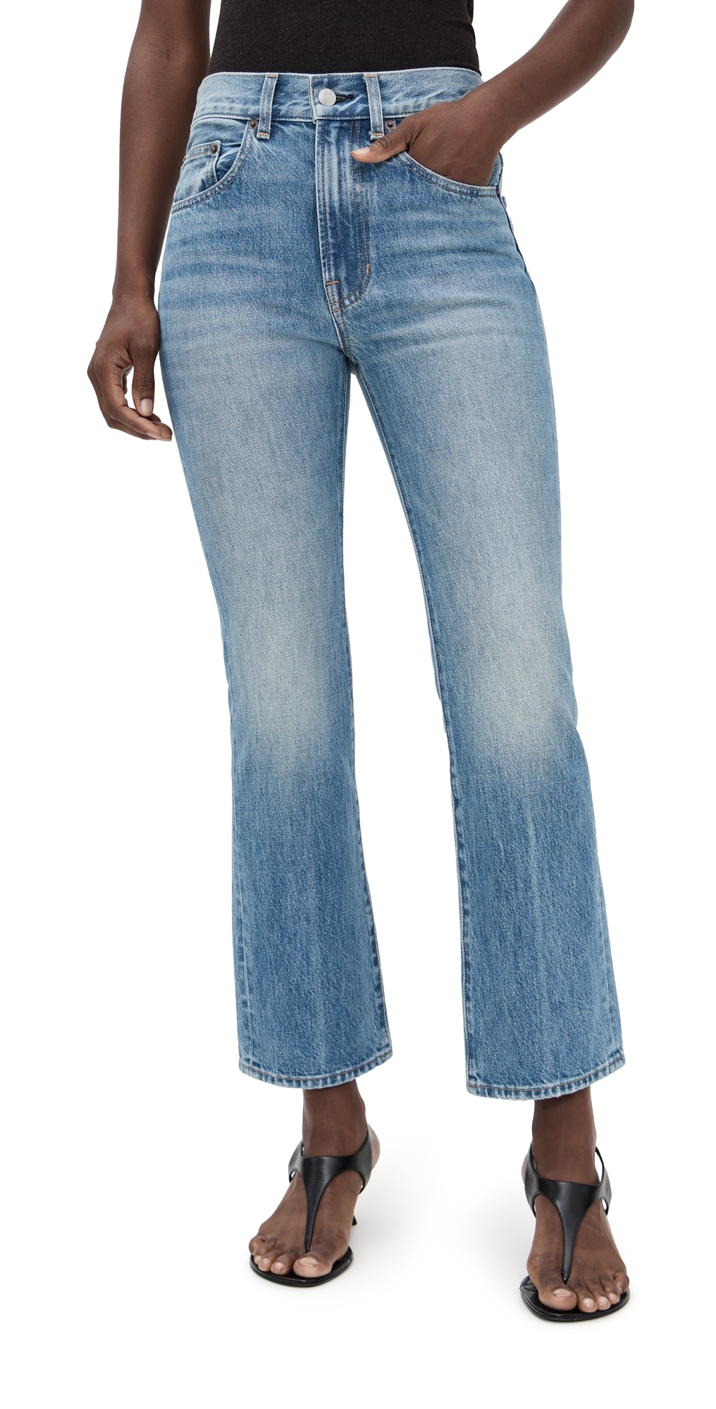 A.l.c A. L.c. The 009 Cropped Flare Jeans Light Classic Blue