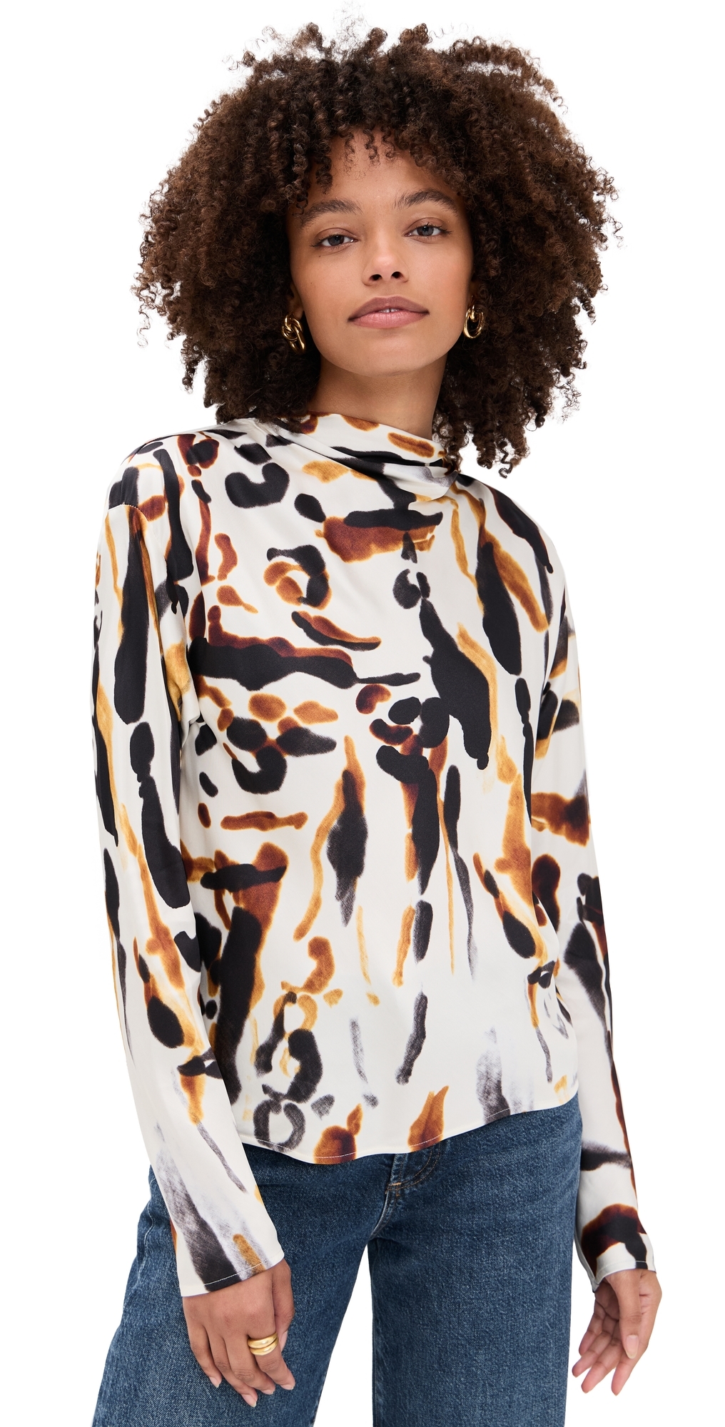 A.l.c A. L.c. Georgia Top Black/camel In Multi