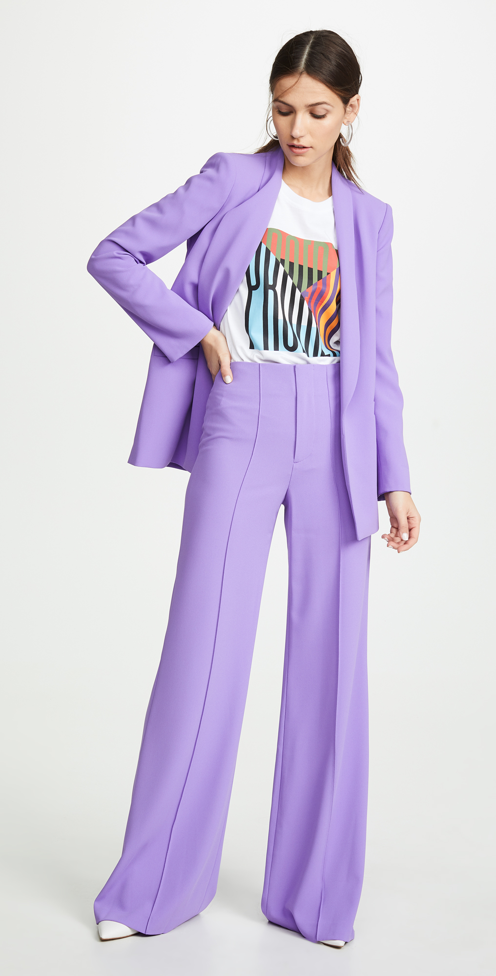 Alice and olivia purple pants Clearance