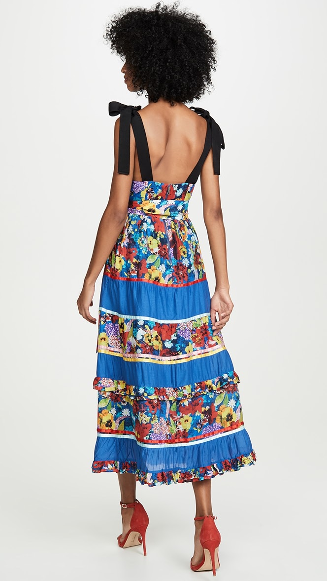 Gayla tiered midi dress Clearance