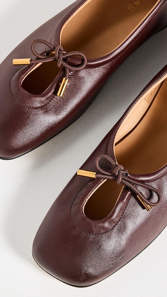 靴 ALOHAS Rosalind Brown Ballet Flats 37 Rosalind Brown Leather Ballet Flats | ALOHAS