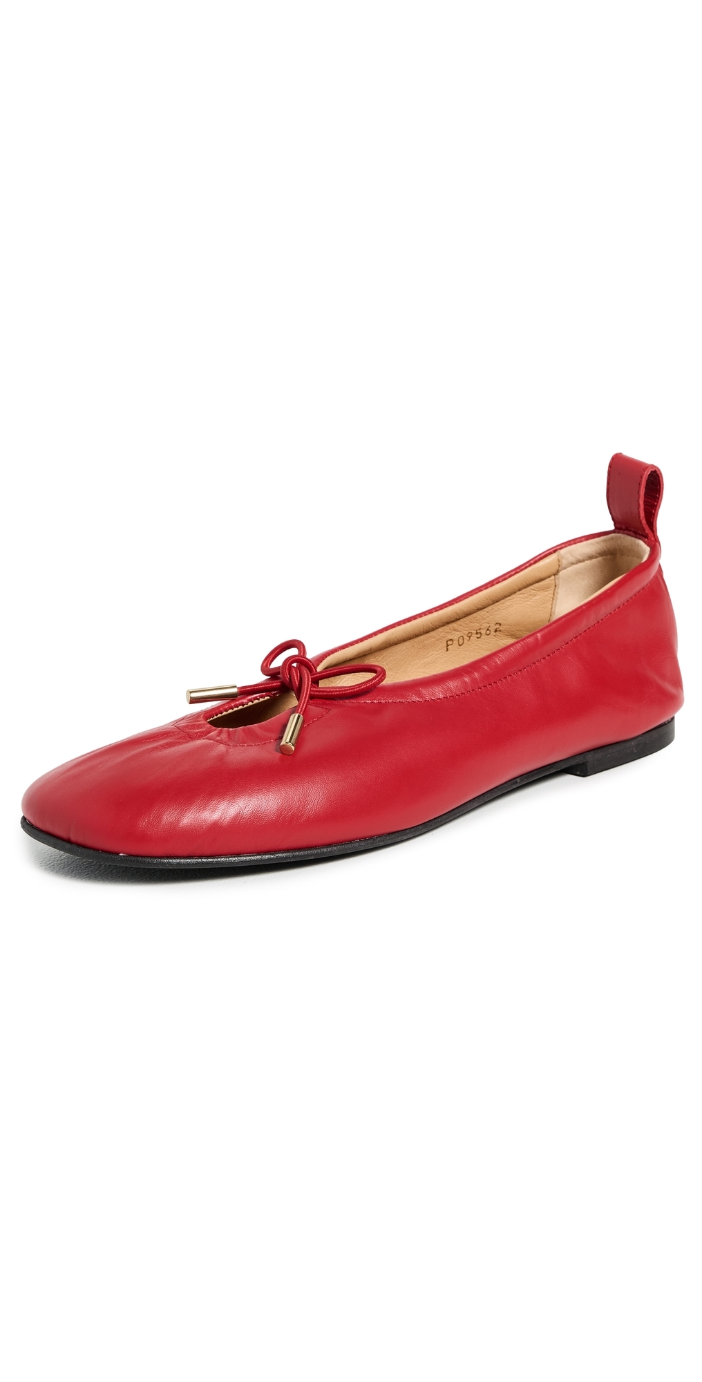 Alohas Leather Rosalind Ballerinas In Red