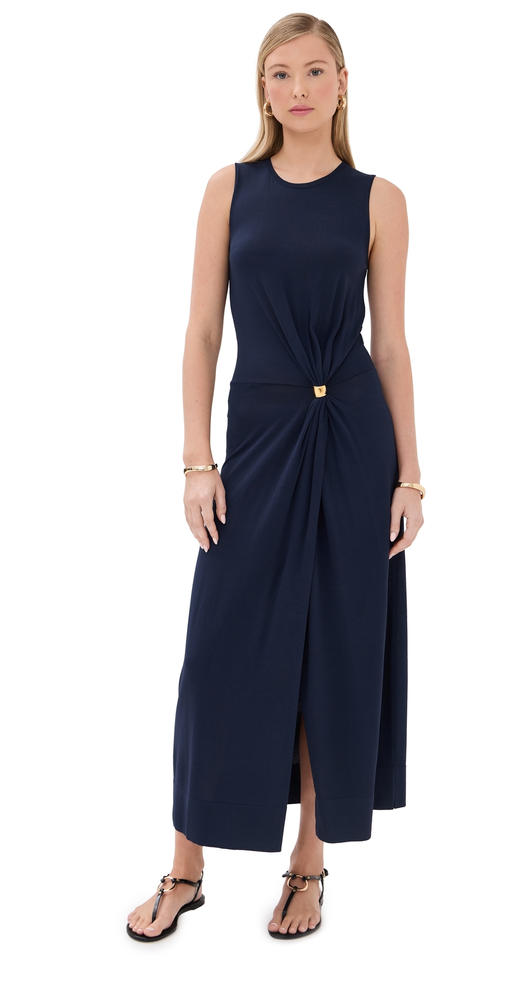 Altuzarra Saralien Maxi Dress Berry Blue In Berry Blue