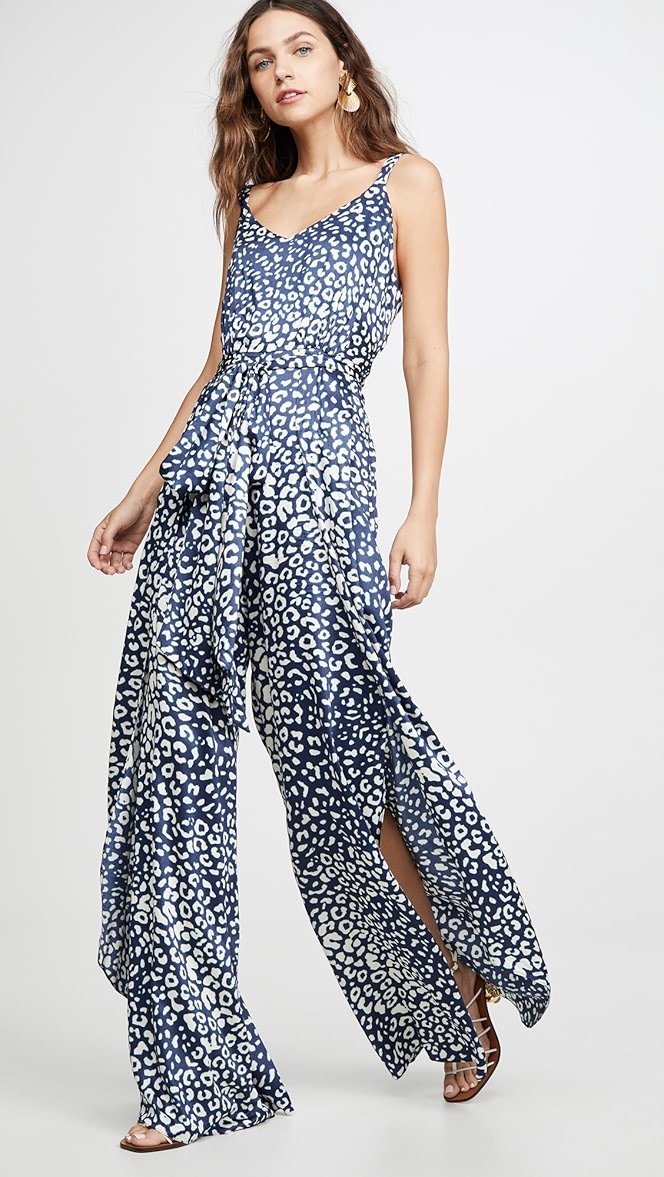 Alexis leopard jumpsuit clearance