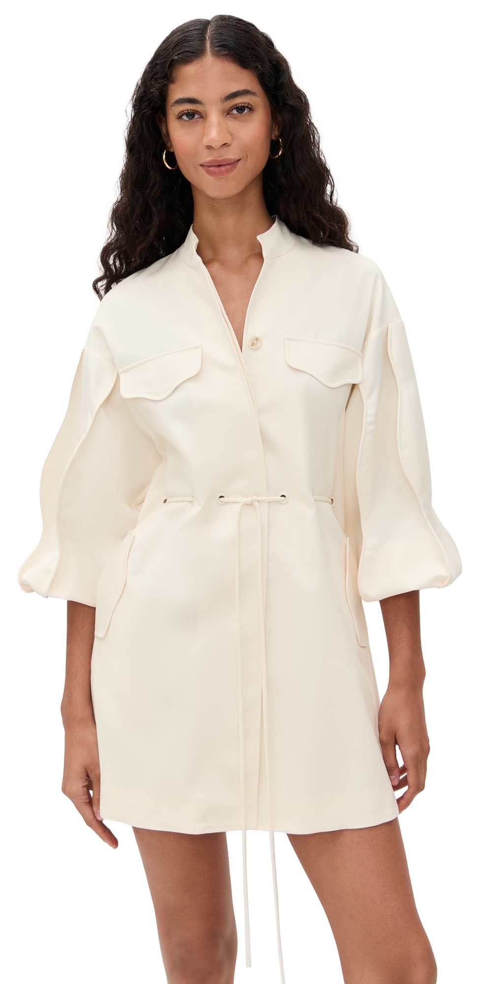 Alexis Miley Mini Dress In Ivory In White