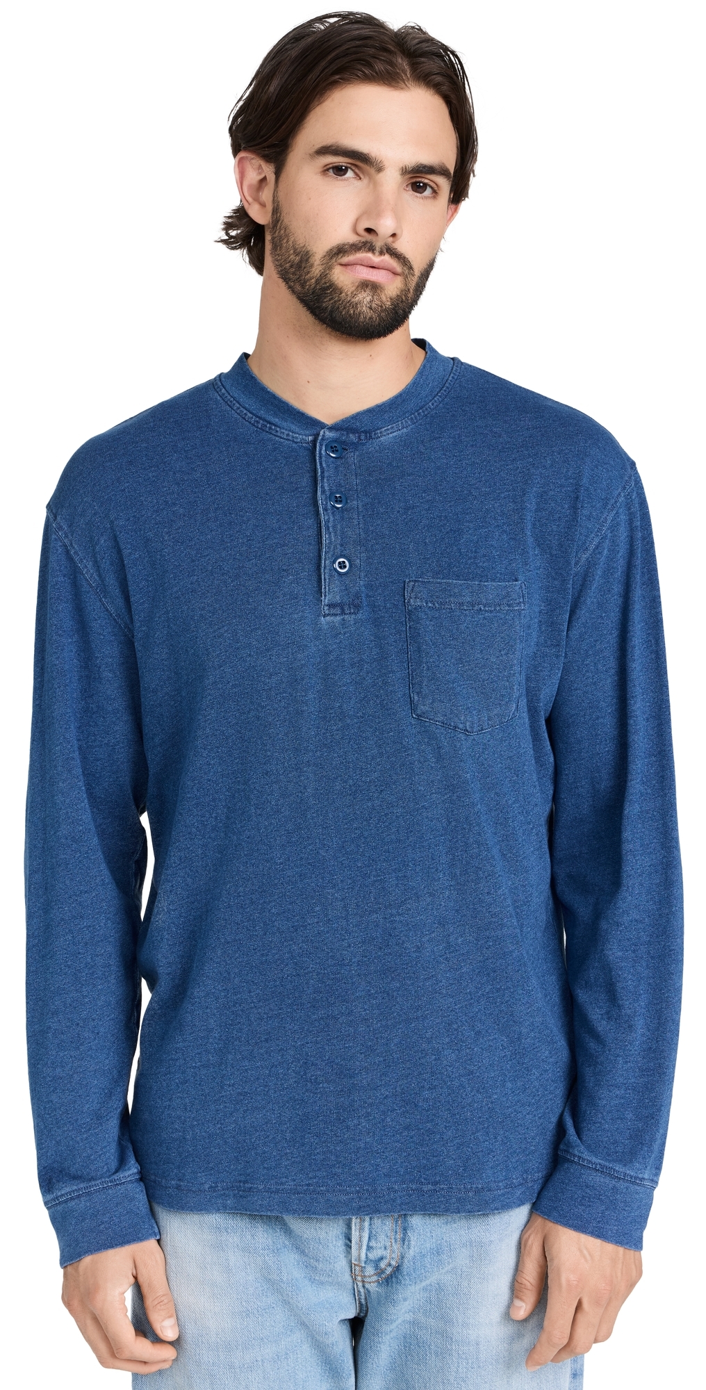 Alex Mill Allen Henley Indigo In Indigo