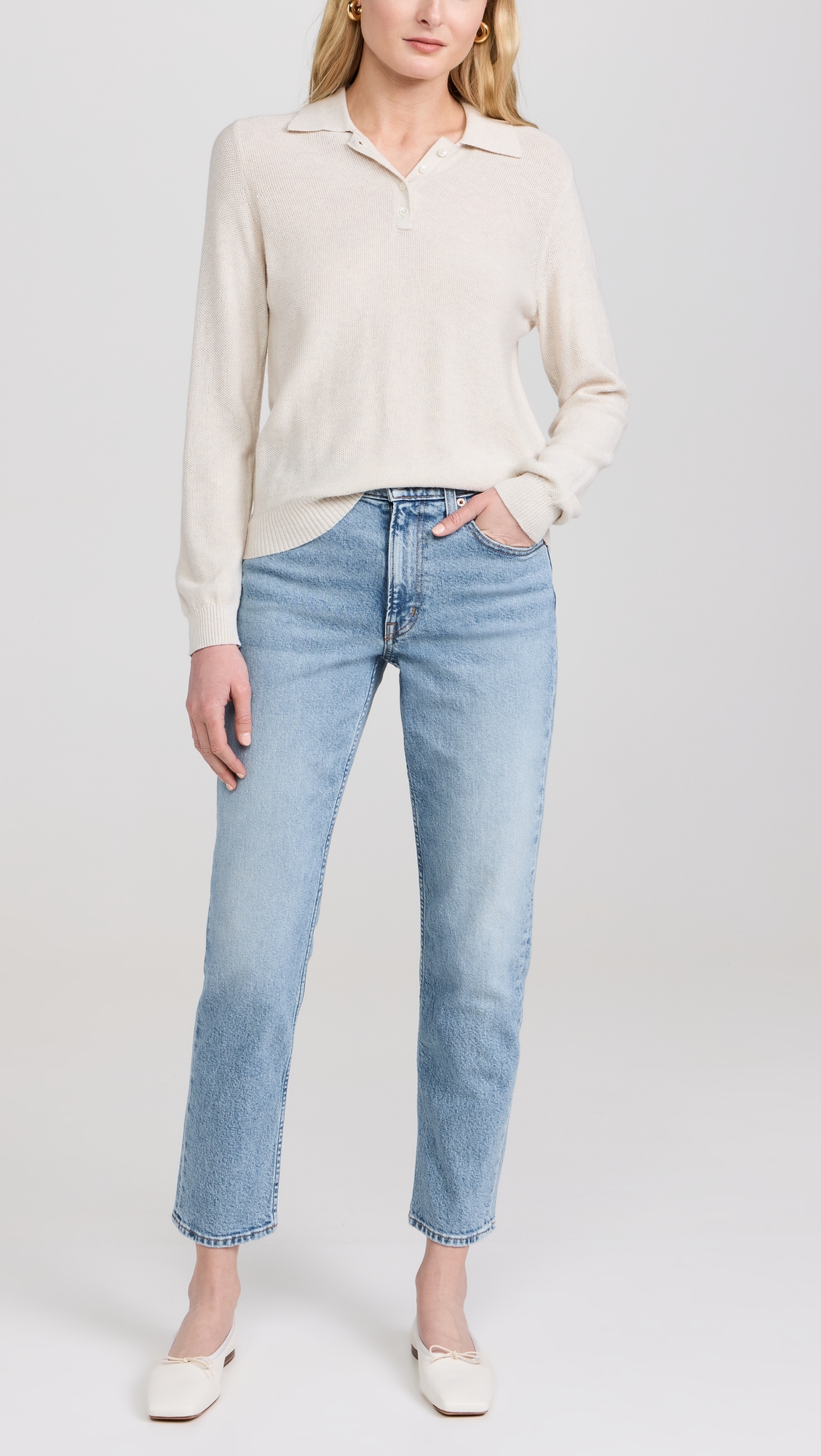 Alex Mill The Amber Mid-Rise Slim Jeans thumbnail
