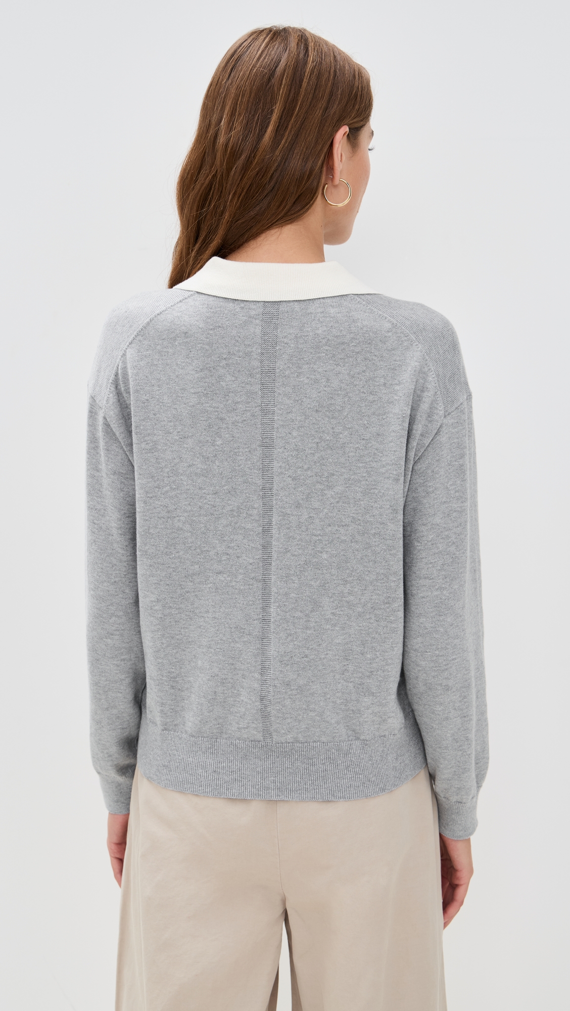 Alex Mill Angelina Polo Sweater In Cotton Cashmere thumbnail