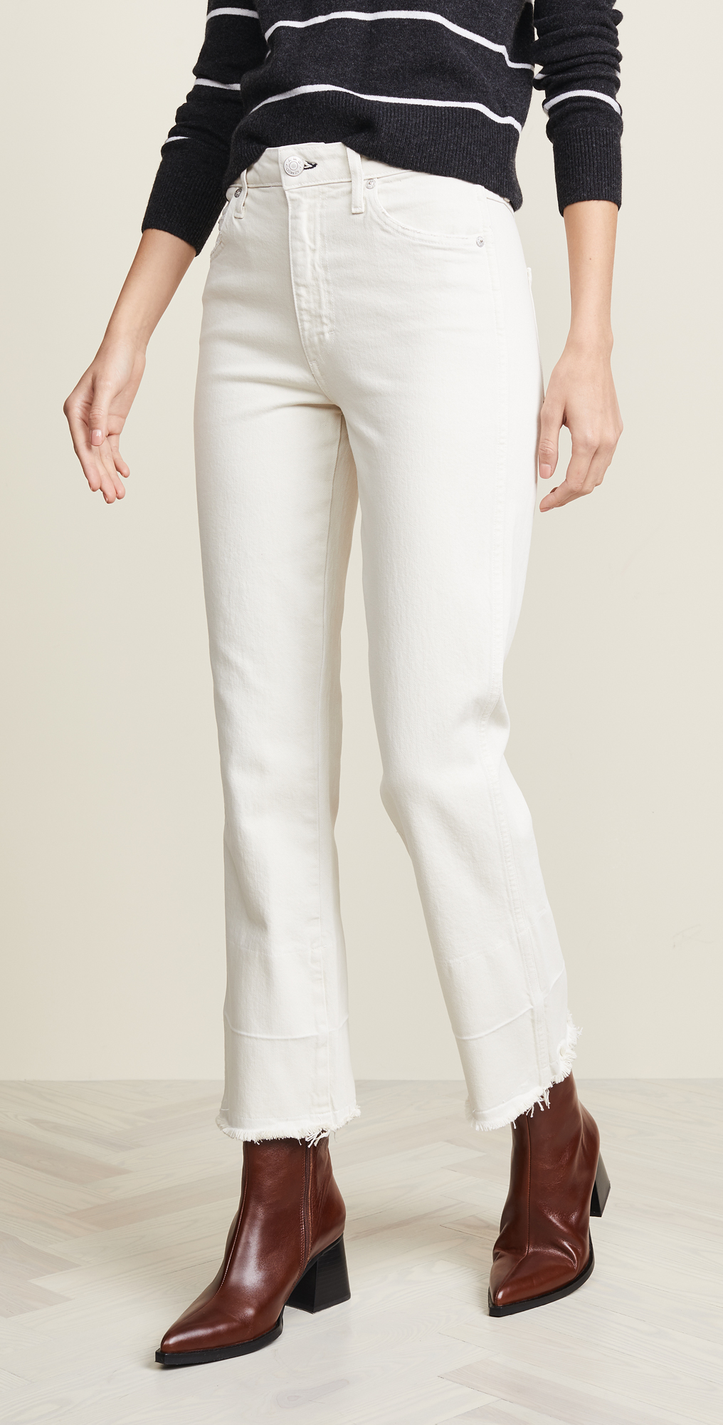 amo white jeans