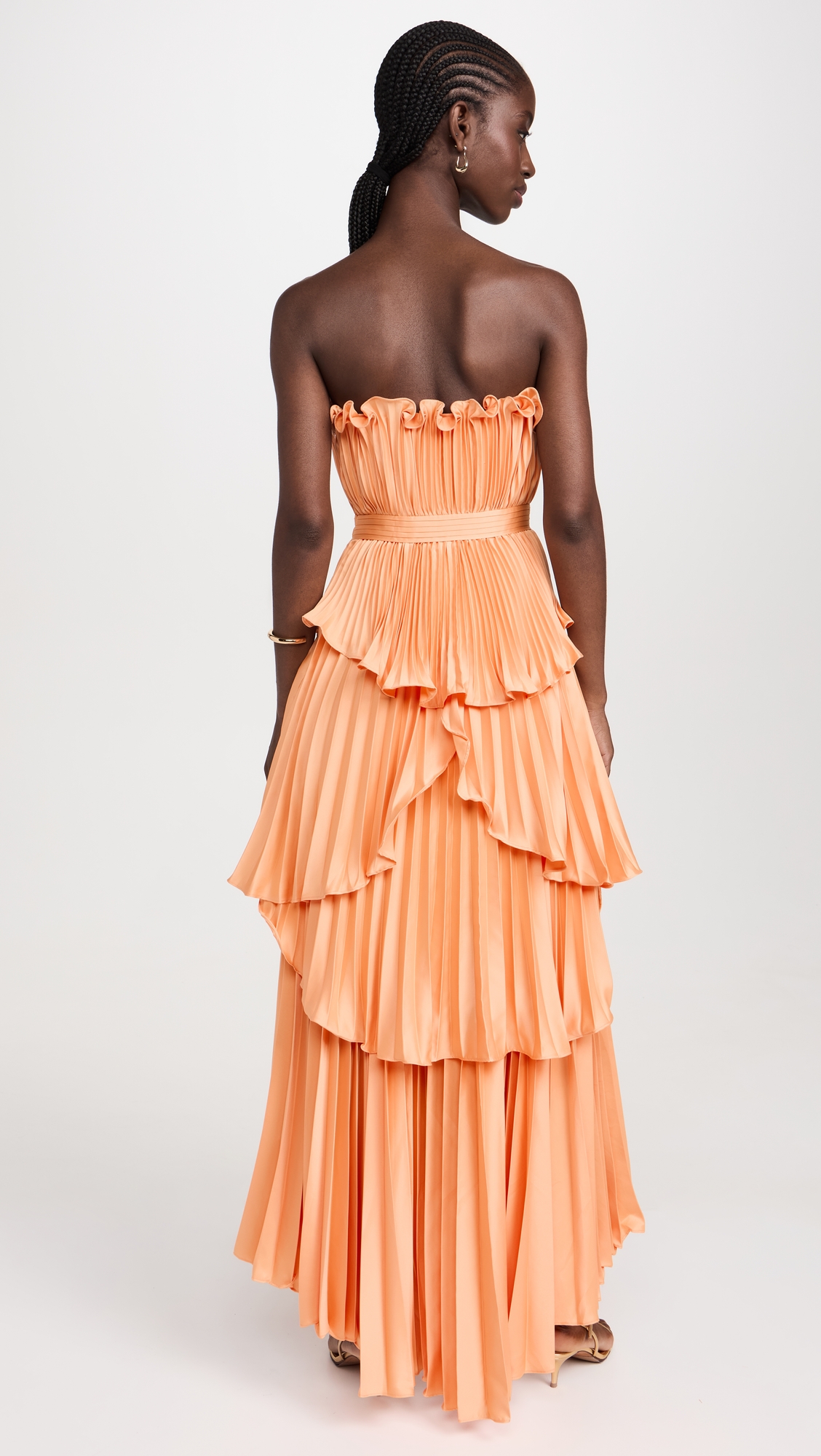 AMUR Janey Tiered Shell Midi Dress thumbnail