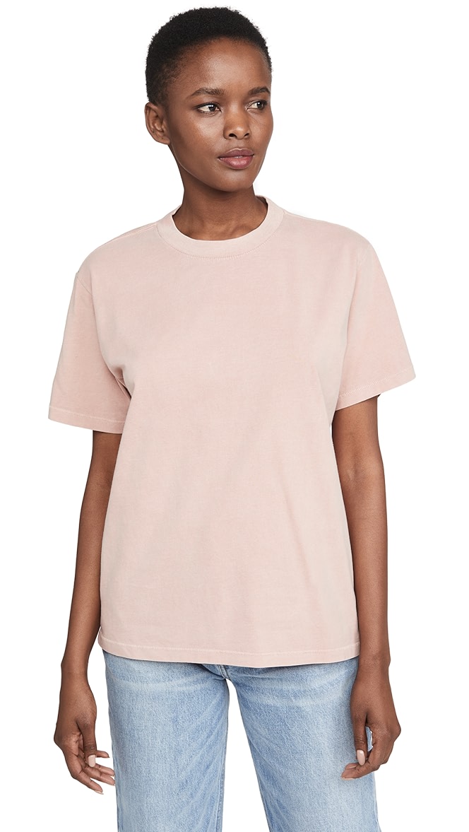 Anine bing hudson tee washed pink clearance