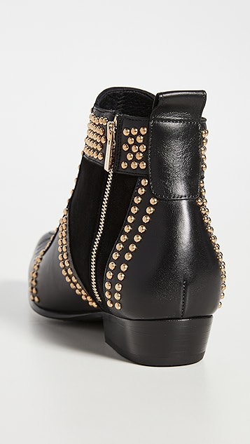 anine bing charlie boots gold