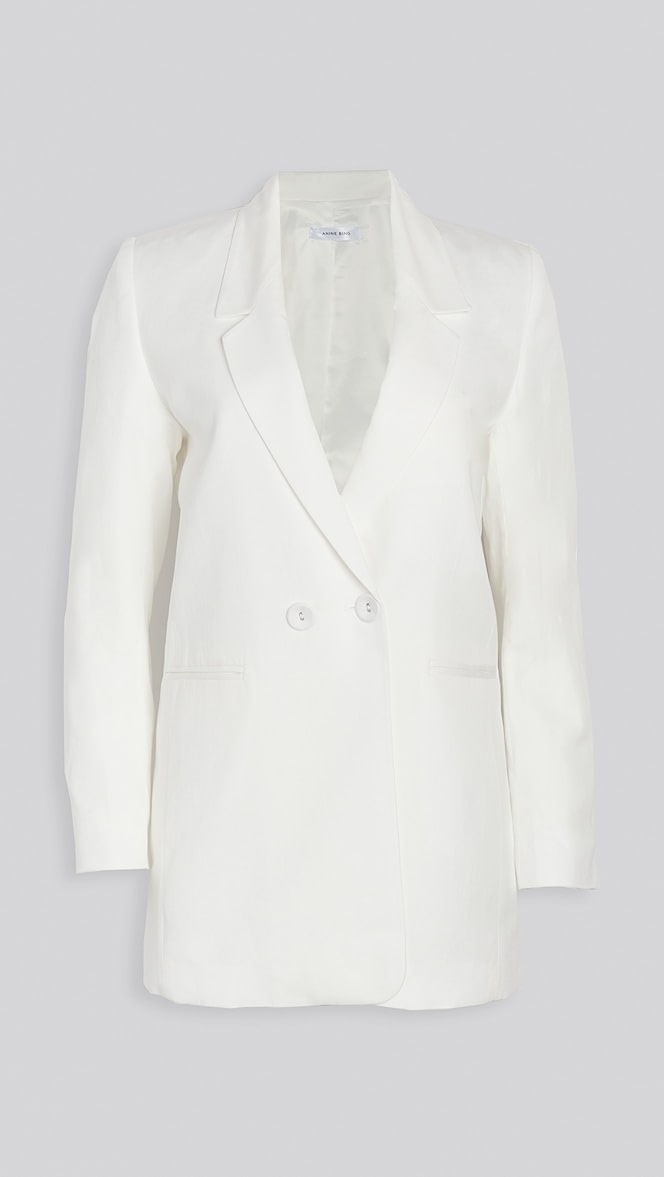Anine bing white blazer clearance