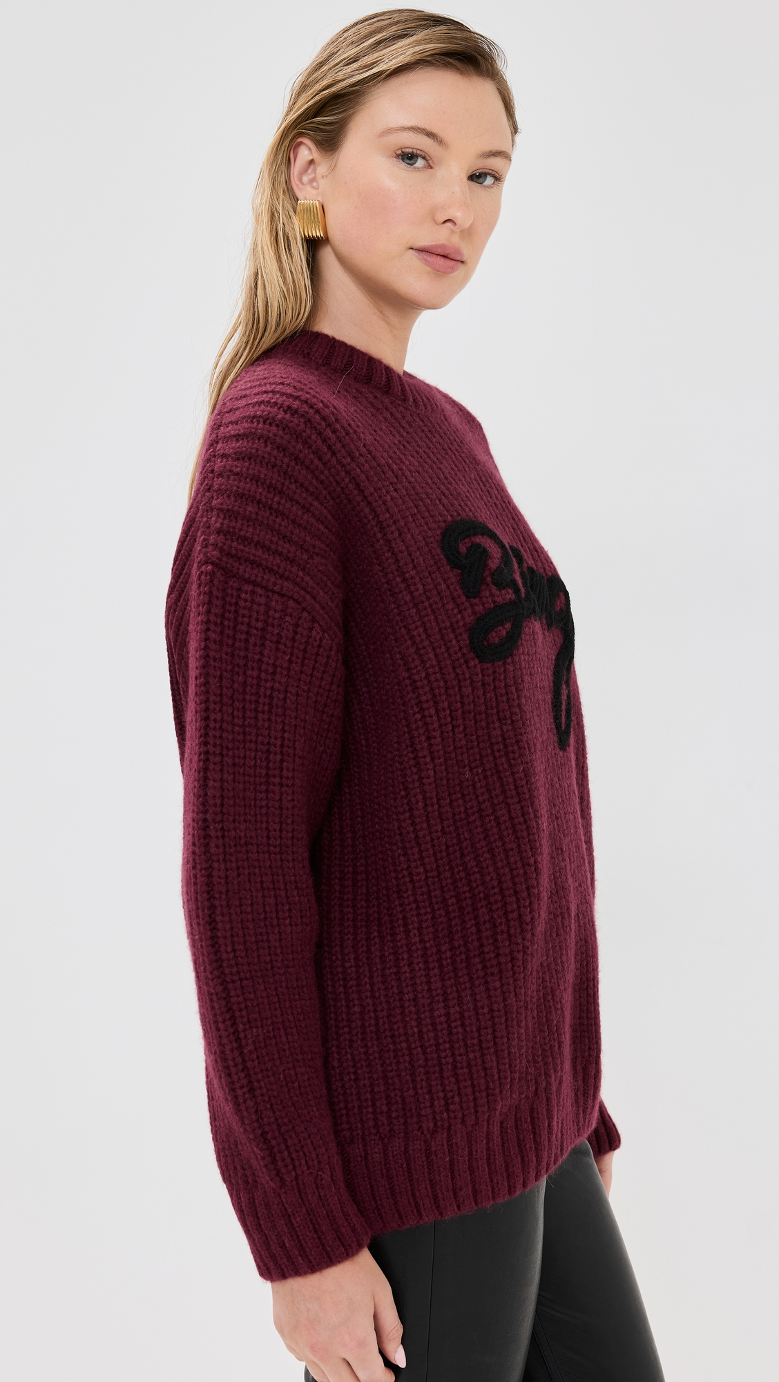 ANINE BING Sydney Crew Signature Sweater thumbnail
