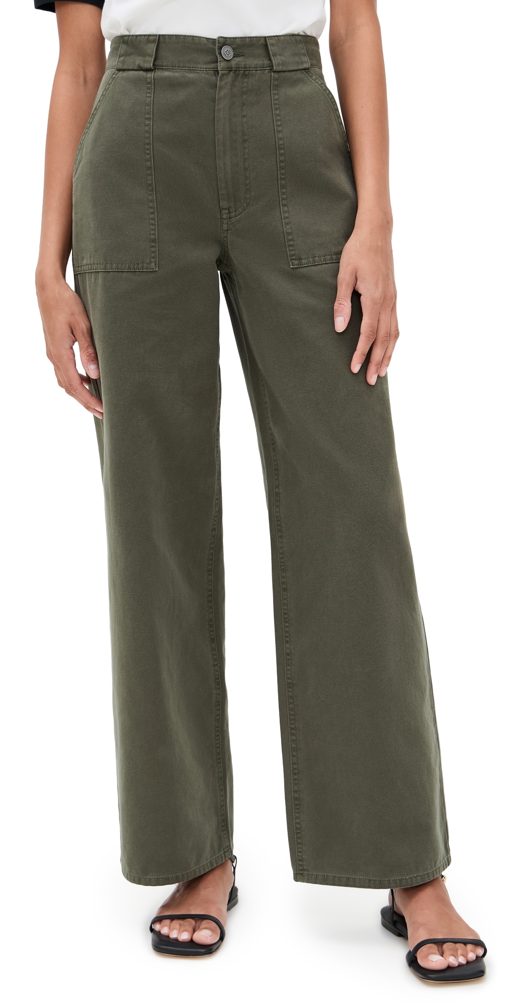 Anine Bing Grayson Pants Army Green In Green