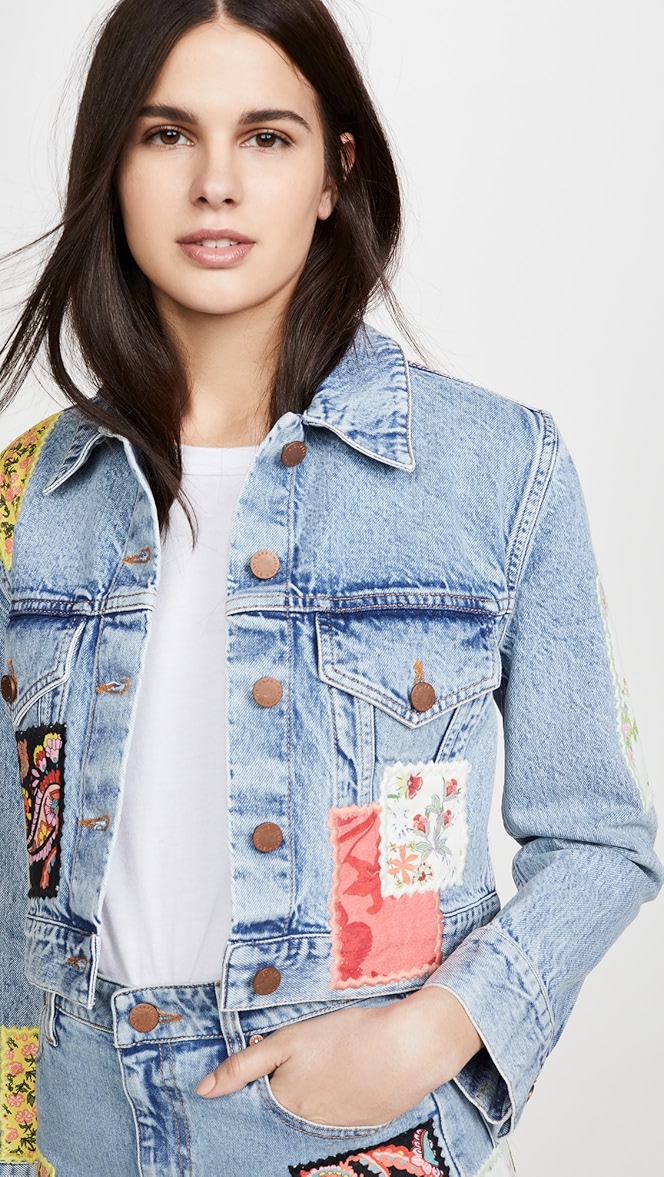 alice olivia denim jacket