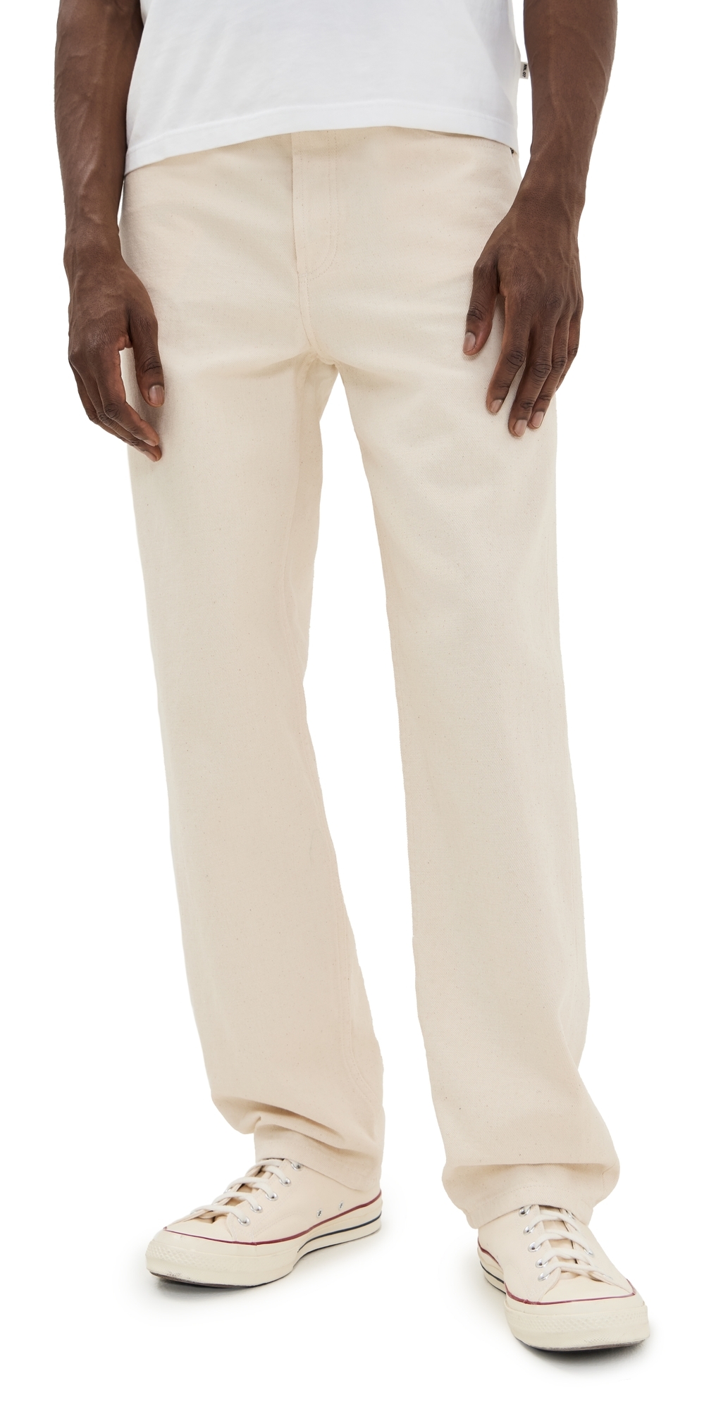 Apc A. P.c. Fairfax Relaxed Jeans Aad Ecru In Aad Ecru