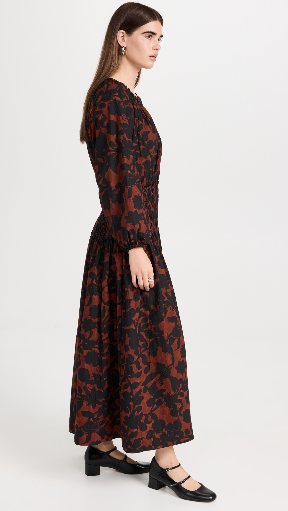 Apiece Apart Esparta Long Sleeve Maxi Dress thumbnail
