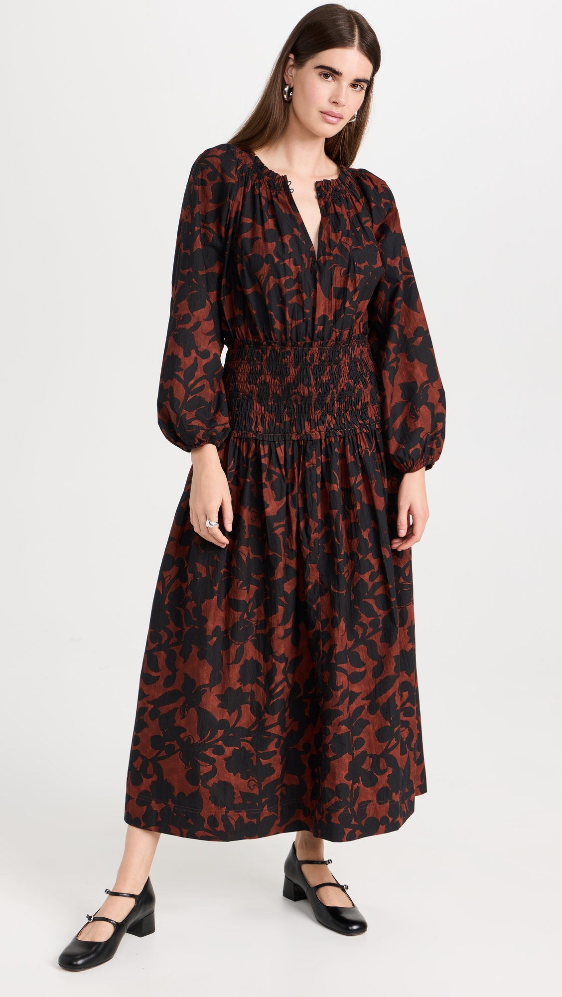 Apiece Apart Esparta Long Sleeve Maxi Dress