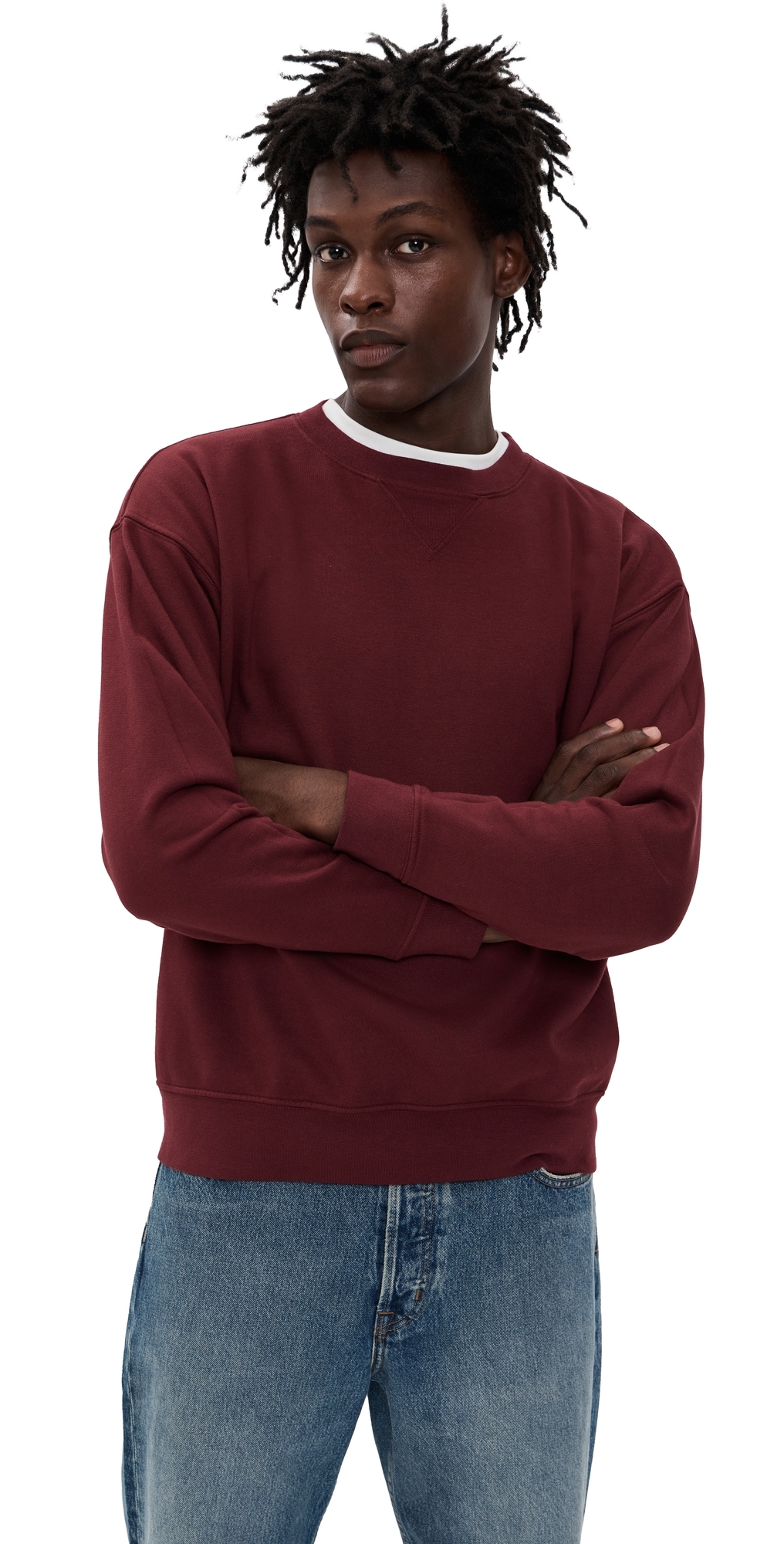 Asher Kane Crewneck Shirt Wine In Red