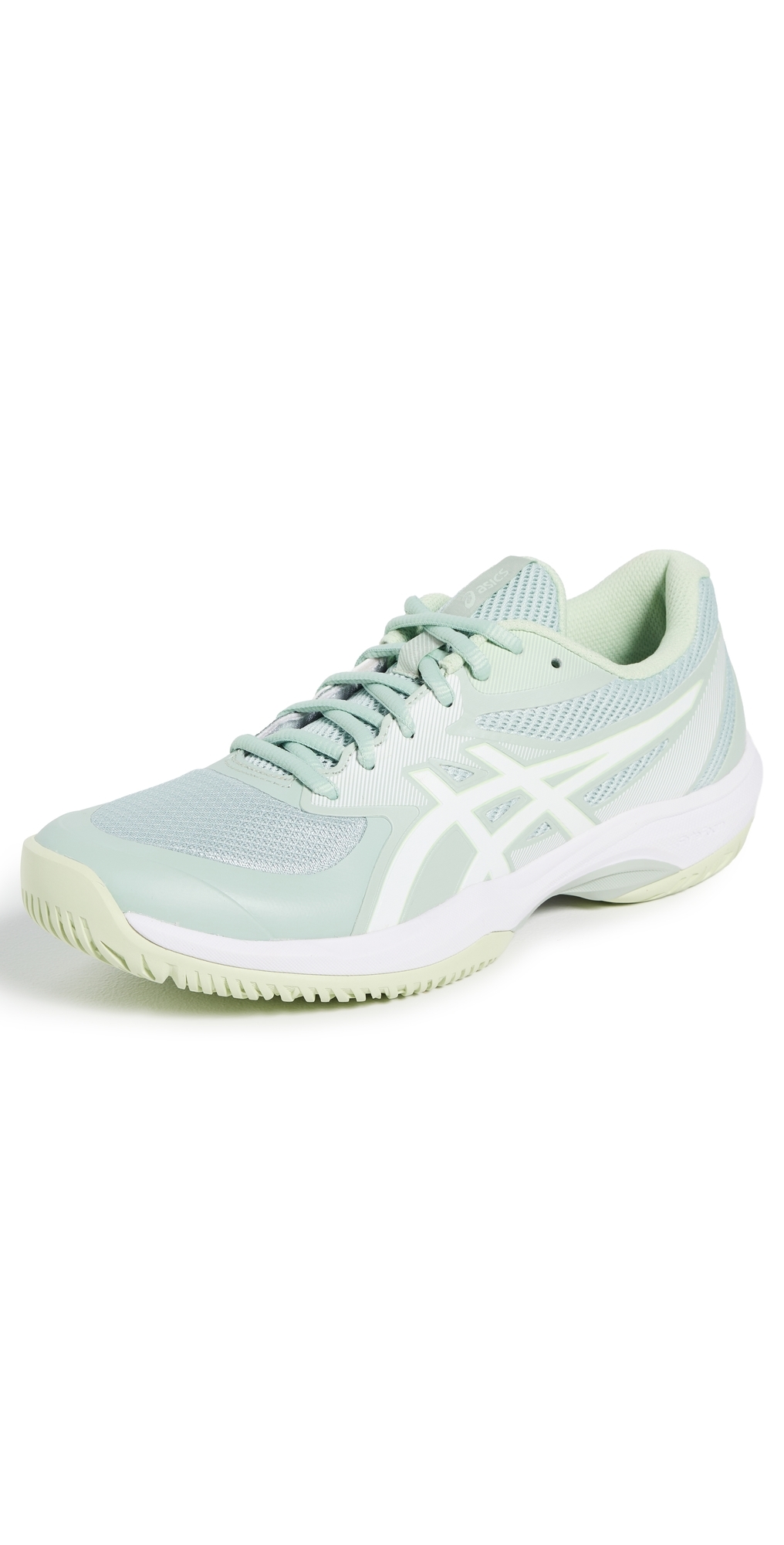 Asics Game Ff Tennis Sneakers Lichen Rock/white In Green
