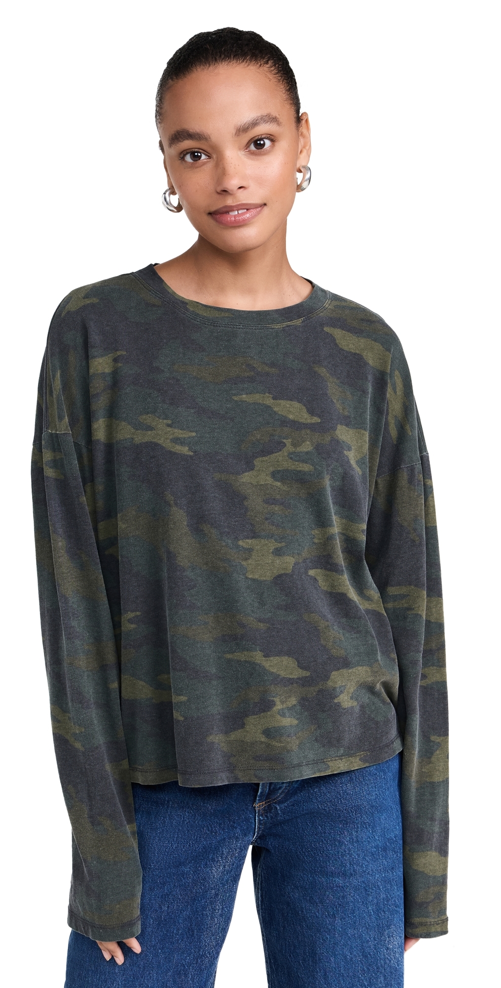 Askk Ny Printed Long Sleeve Top Camo In Camo