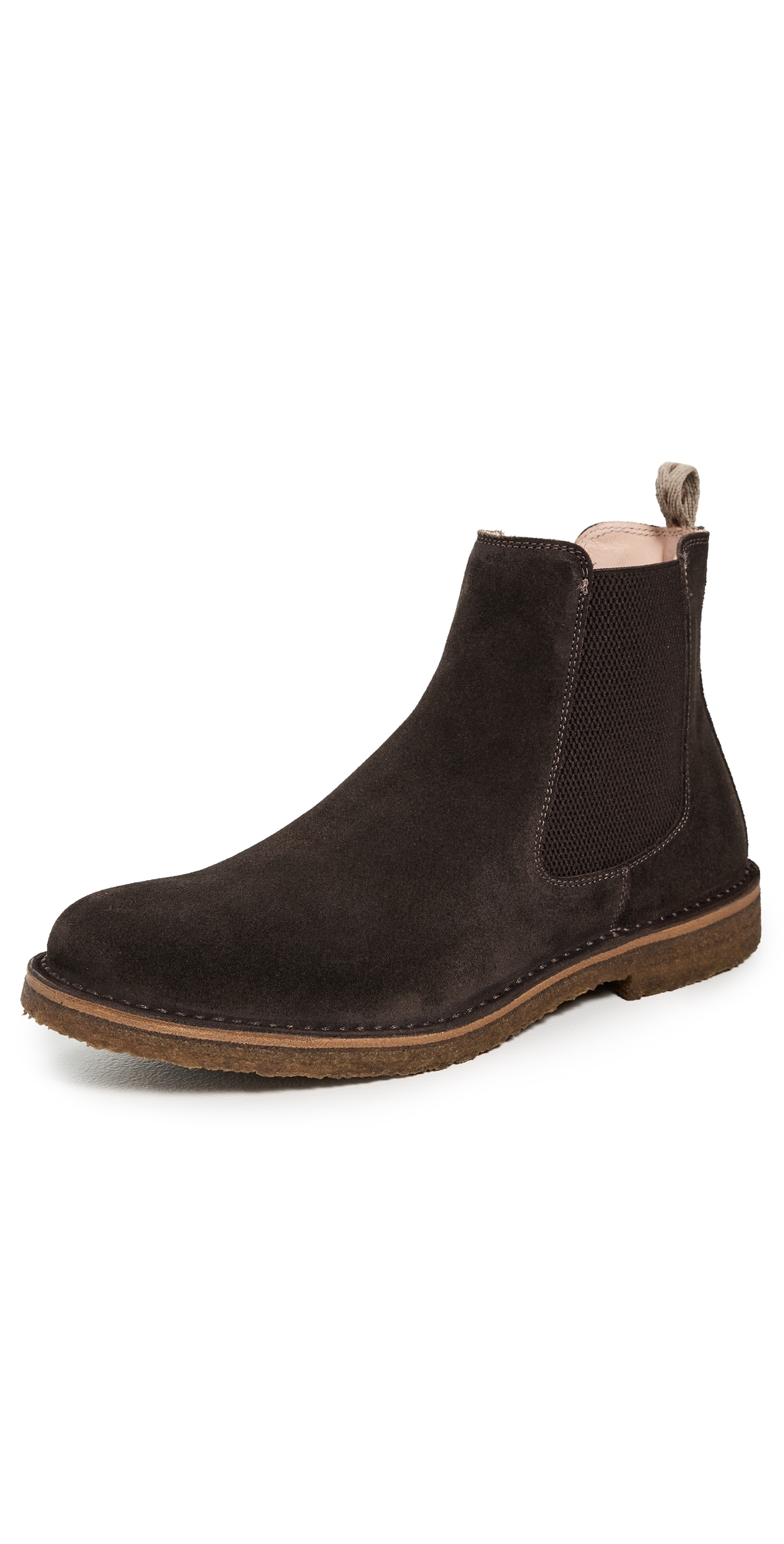 Astorflex Bitflex Suede Crepe Sole Chelsea Boots Dark Chestnut In Brown