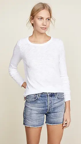 ATM Anthony Thomas Melillo Long Sleeve Destroyed Wash Tee